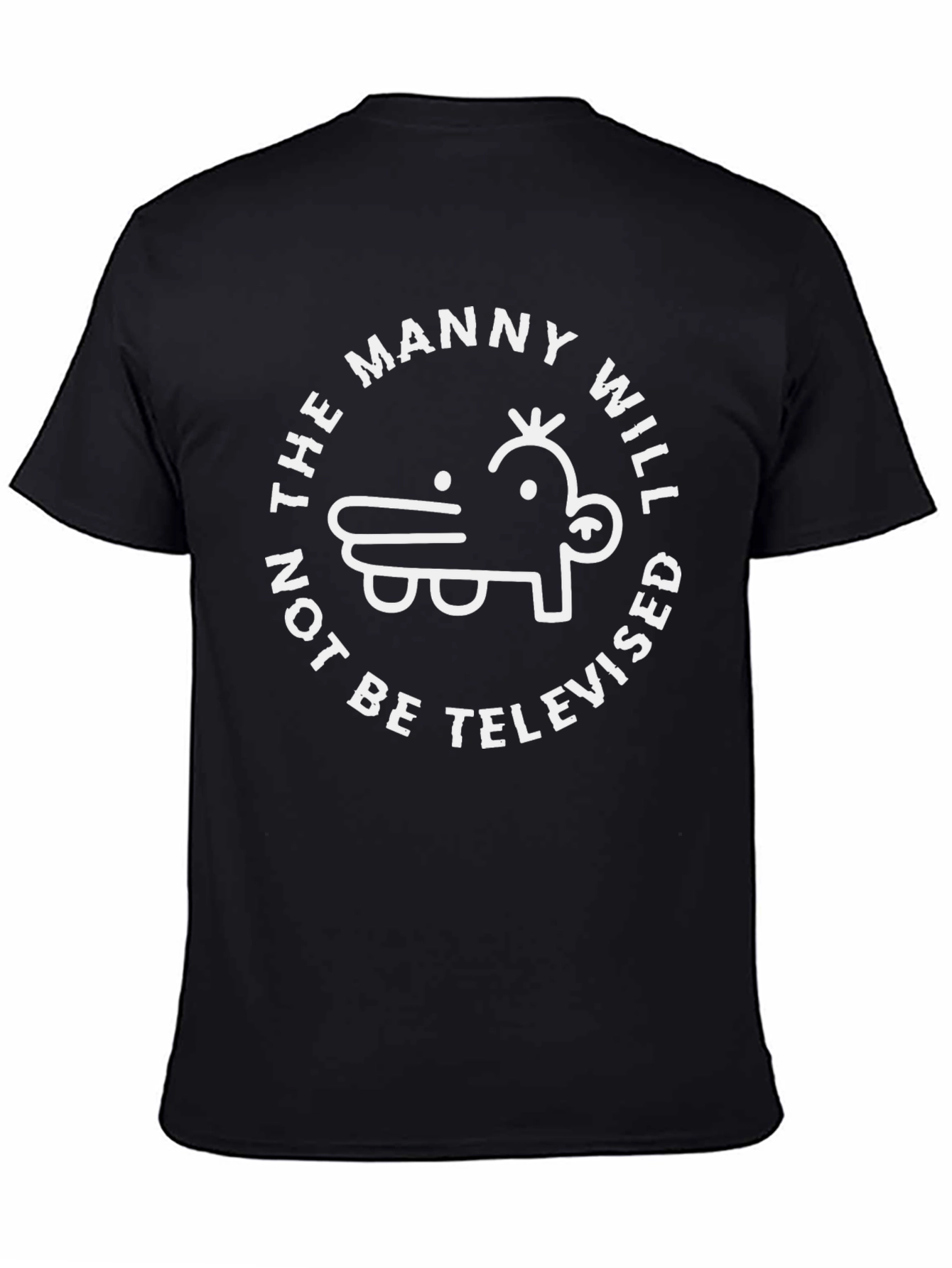 Manny Will Not Be Televised Black T-Shirt