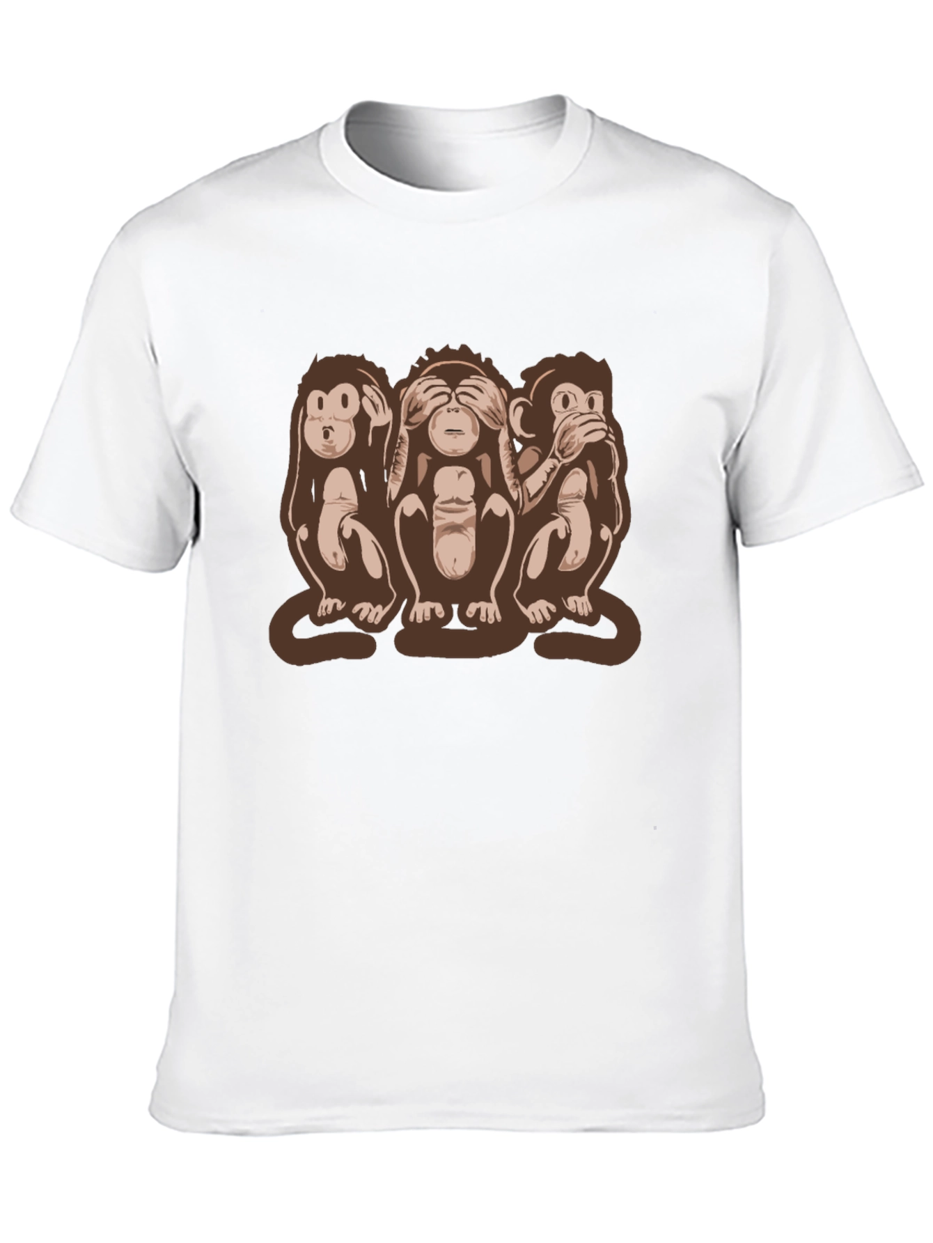 Hear See Speak No Evil Monkey Graphic Tee
