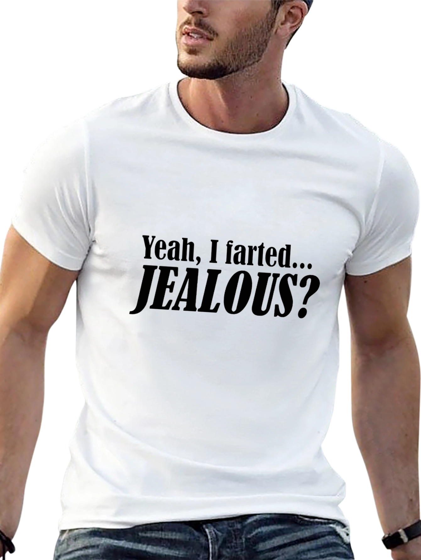 Funny Yeah I Farted... Jealous? Black T-Shirt