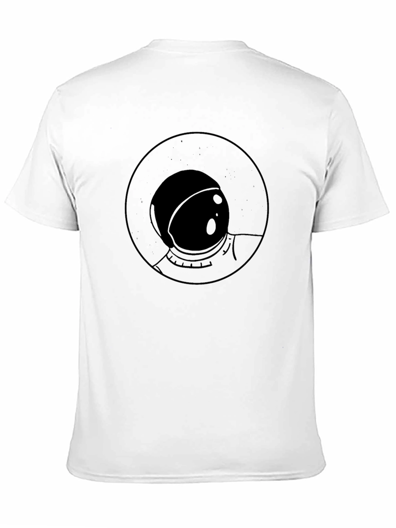 Astronaut Graphic Tee - Black Cotton T-Shirt