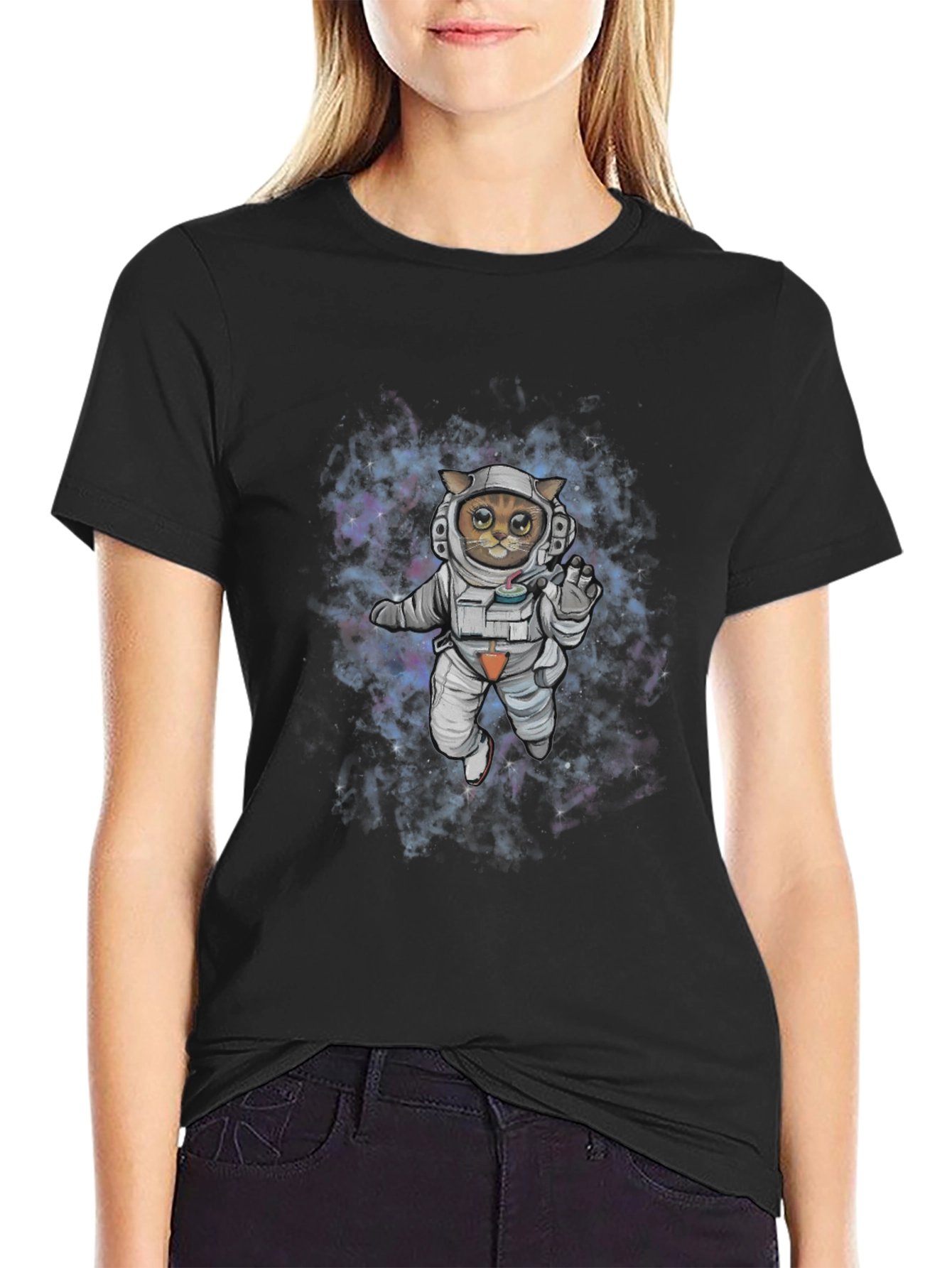 Astronaut Cat T-Shirt - Space Explorer Tee