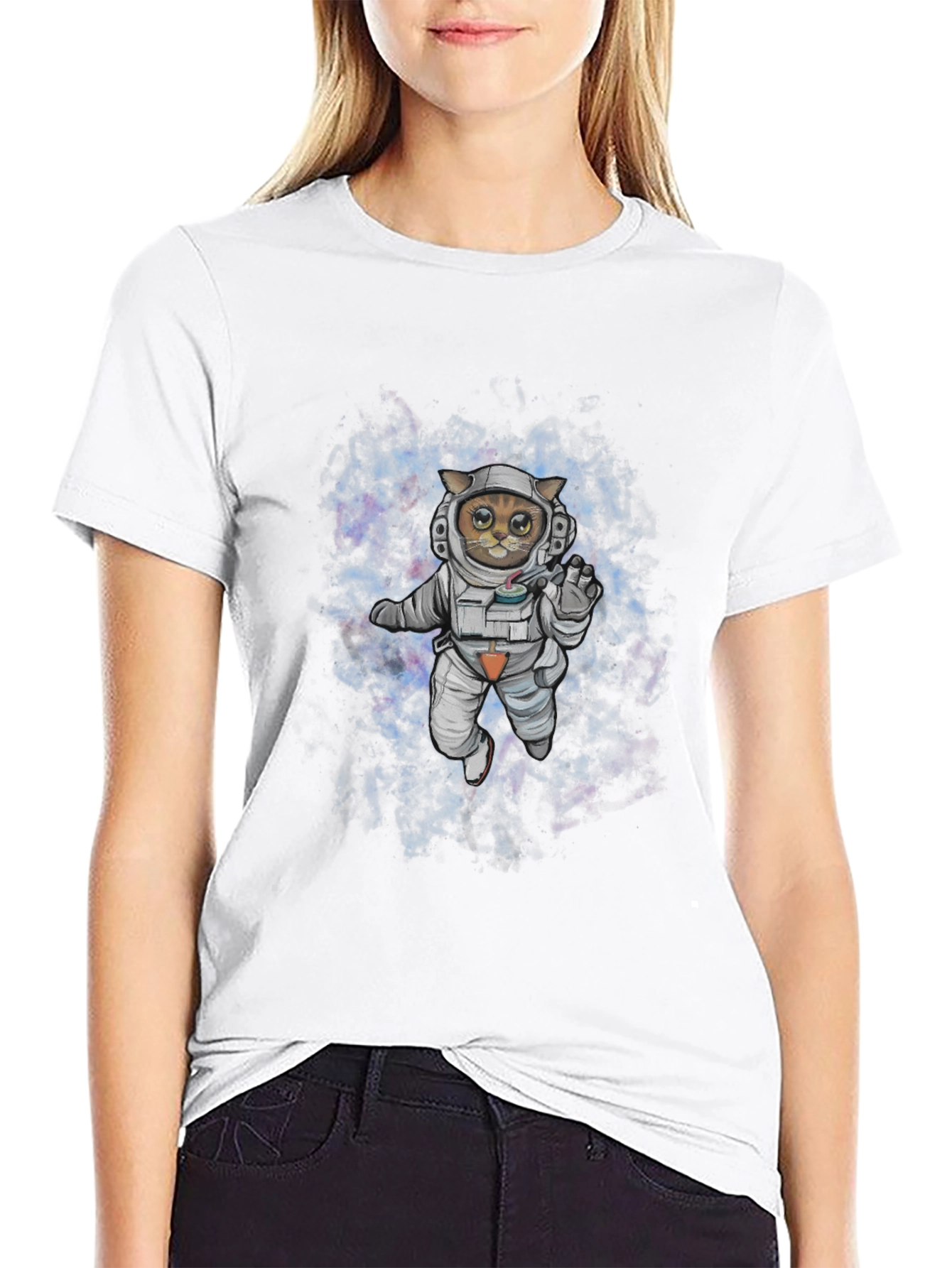 Astronaut Cat T-Shirt - Space Explorer Tee