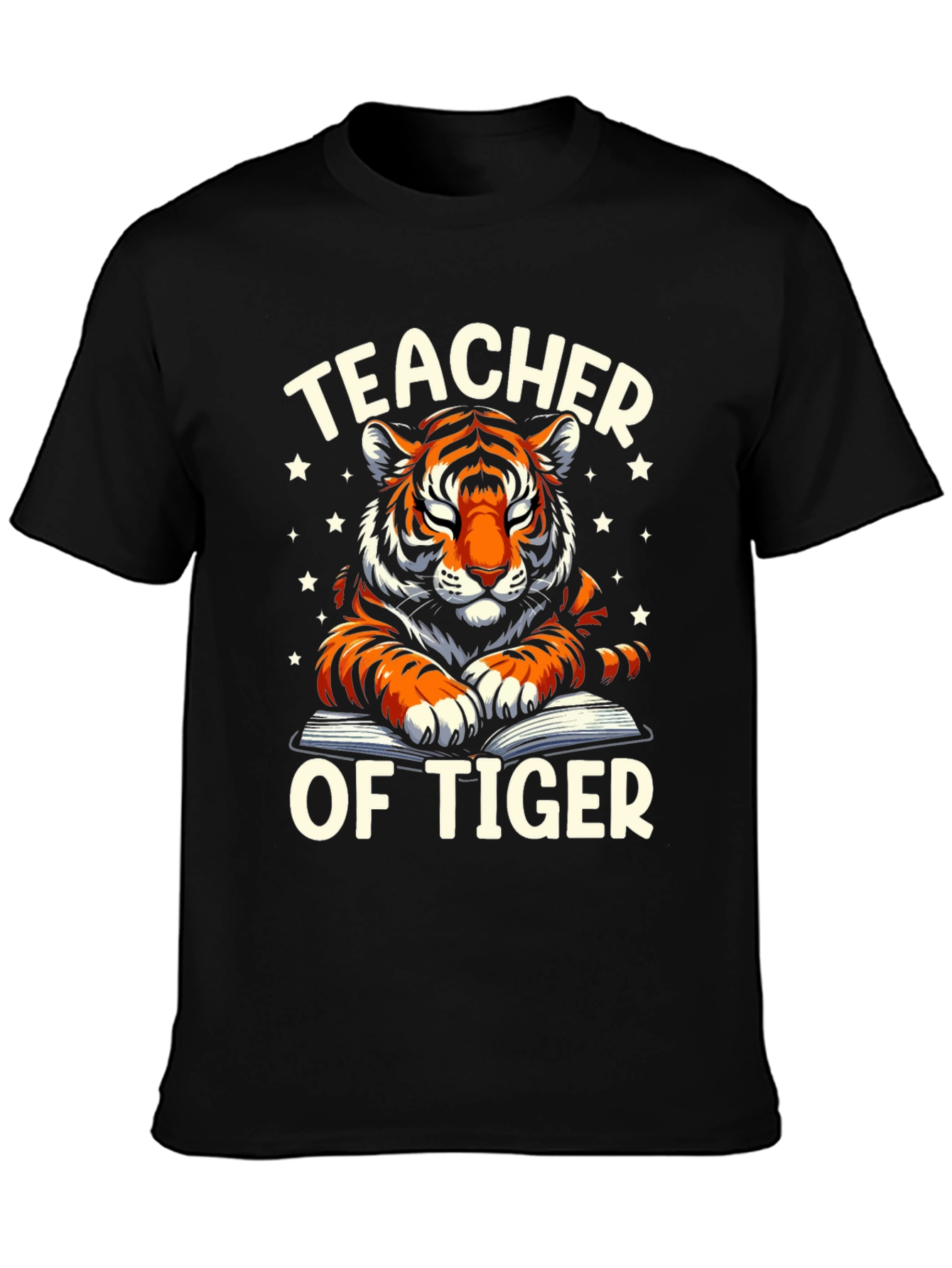 Teacher Of Tiger Graphic Tee Shirt