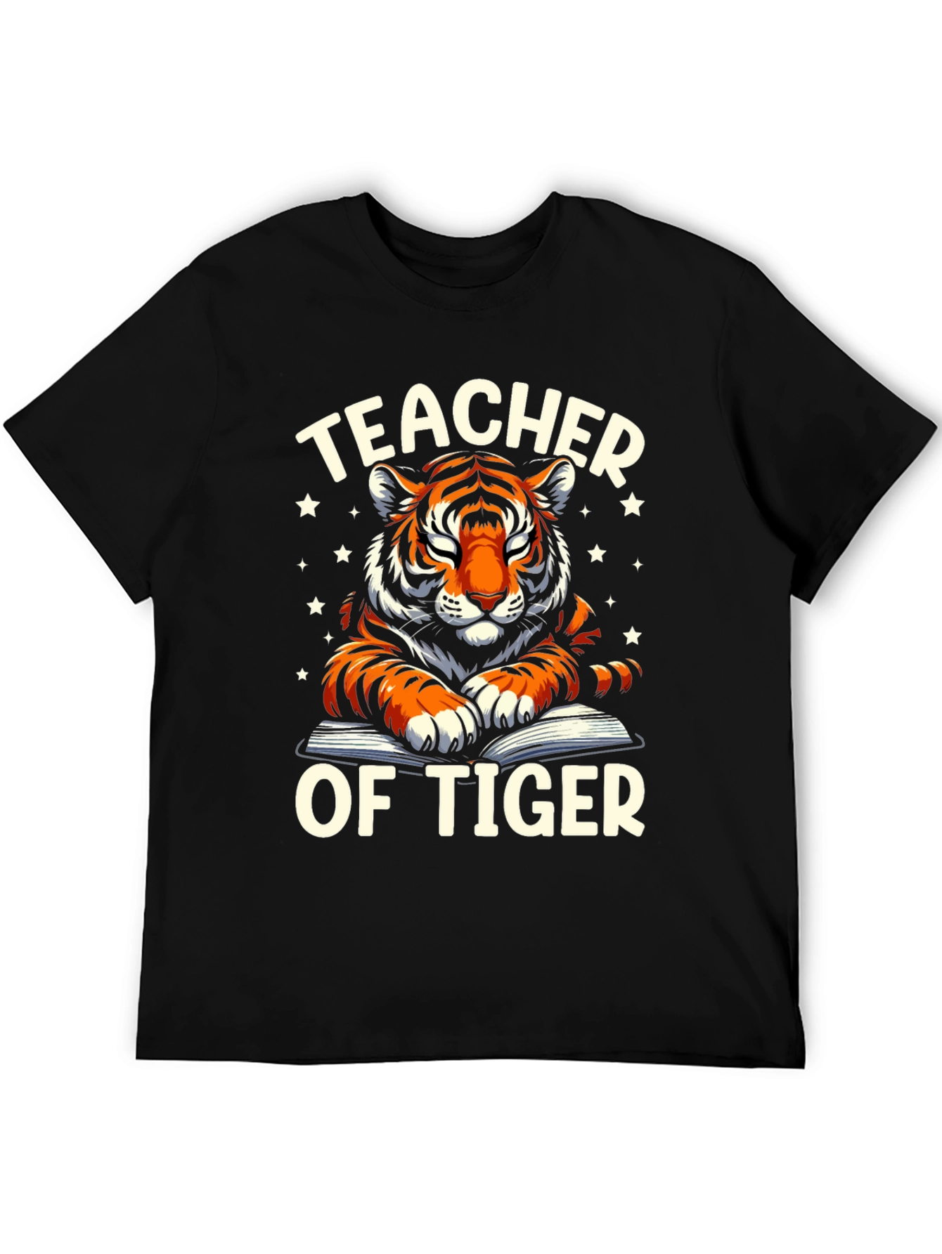 Teacher Of Tiger Graphic Tee Shirt