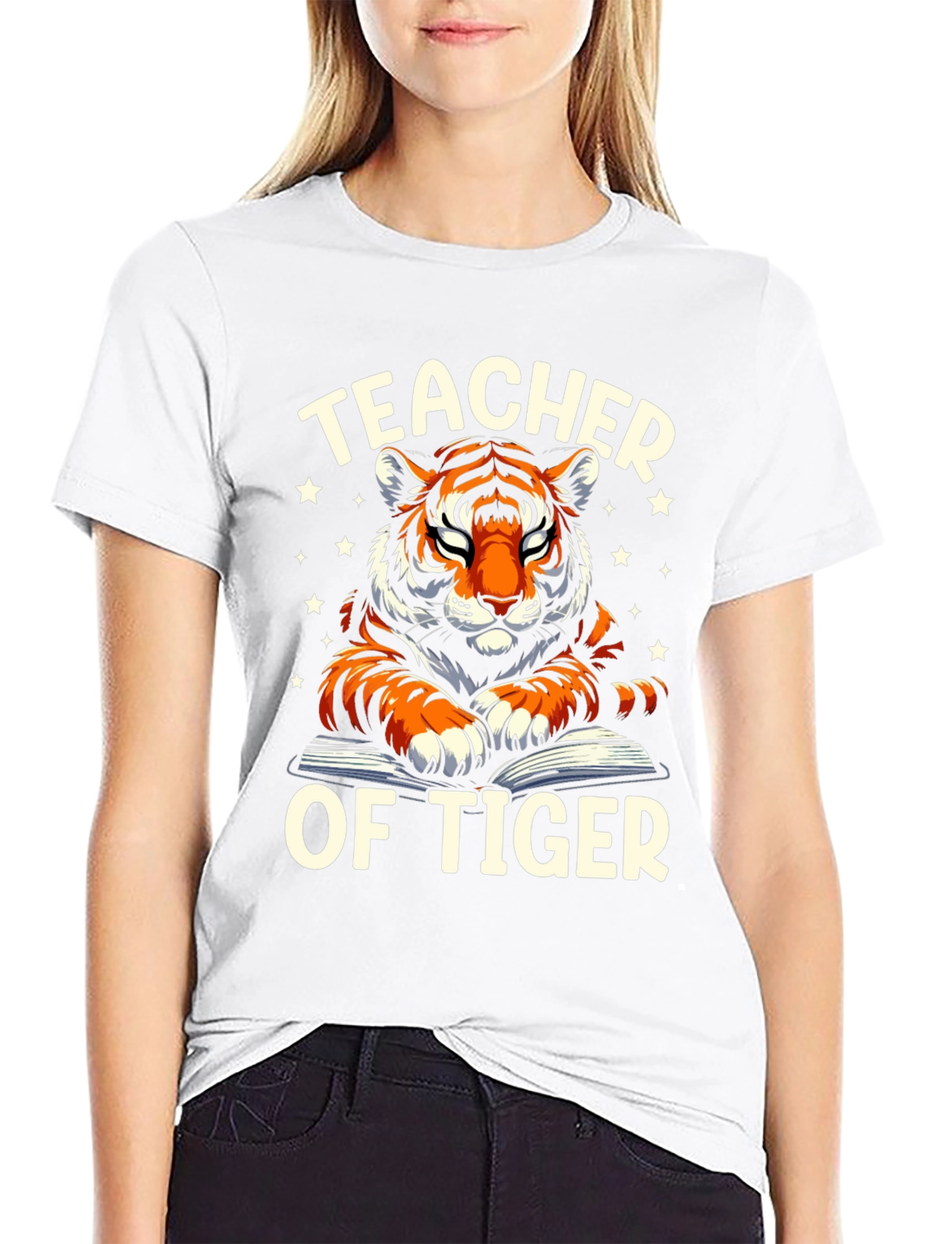 Teacher Of Tiger Graphic Tee Shirt