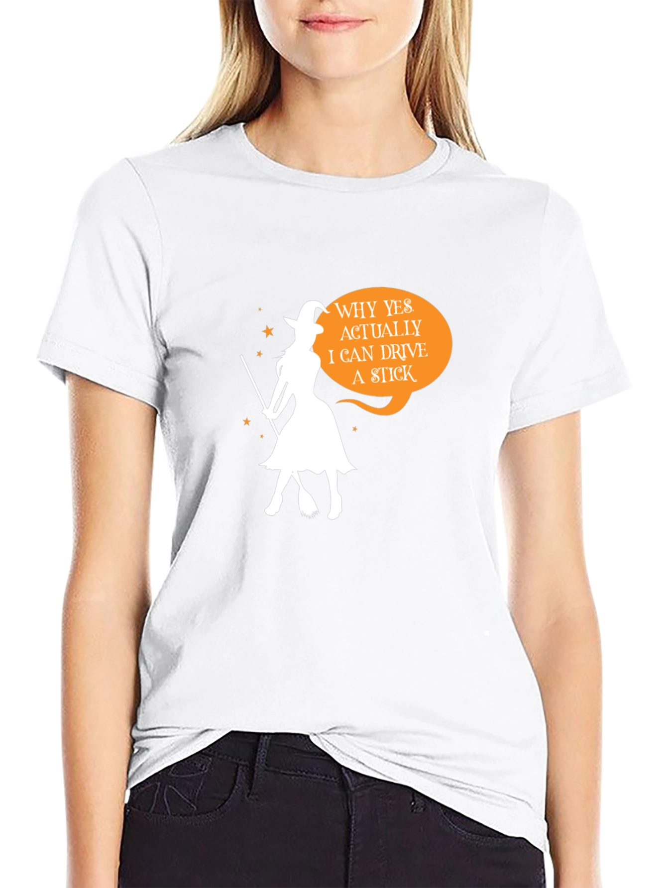 Witch Stick T-Shirt Halloween Tee