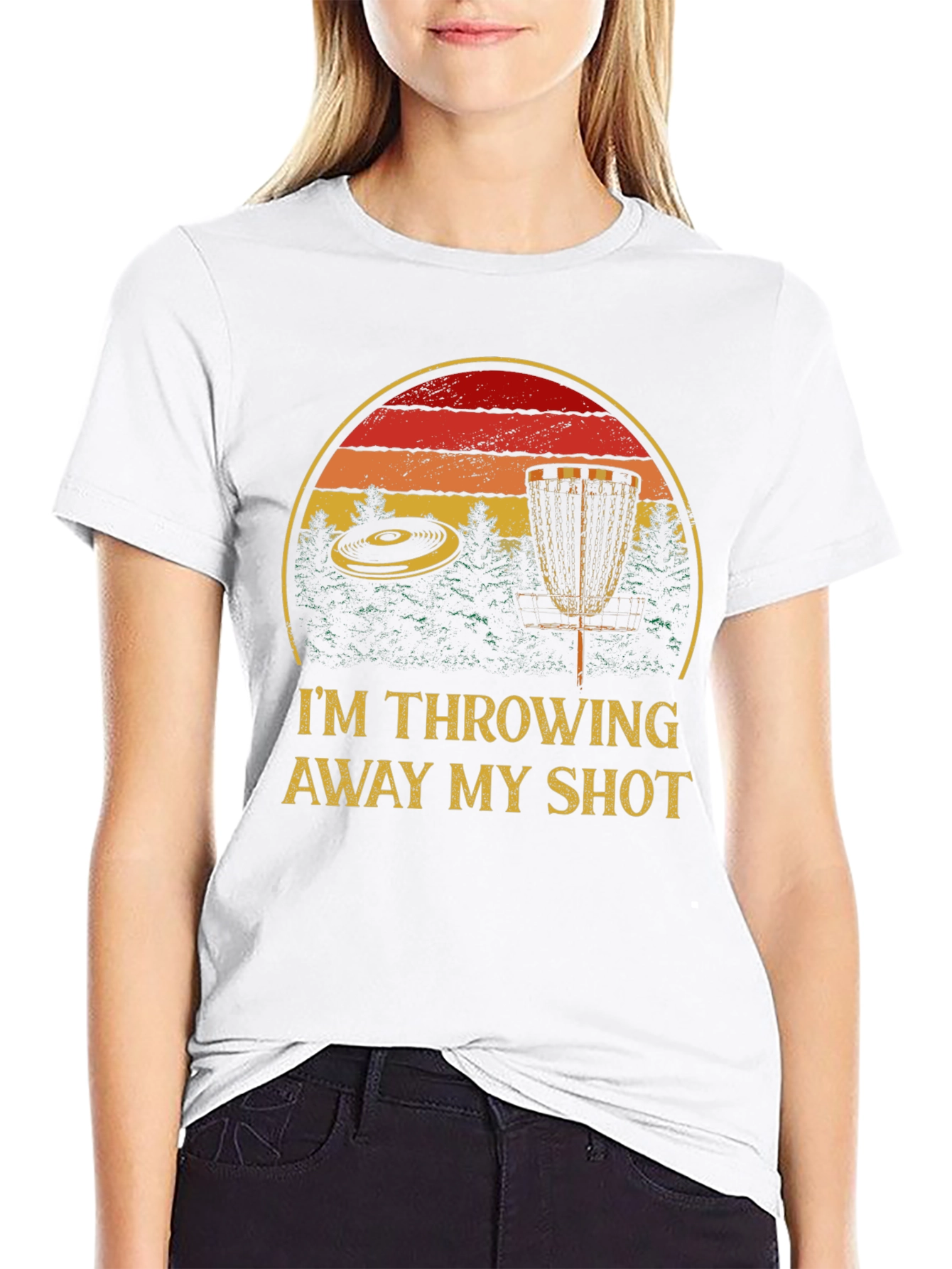 Im Throwing Away My Shot Disc Golf T-Shirt