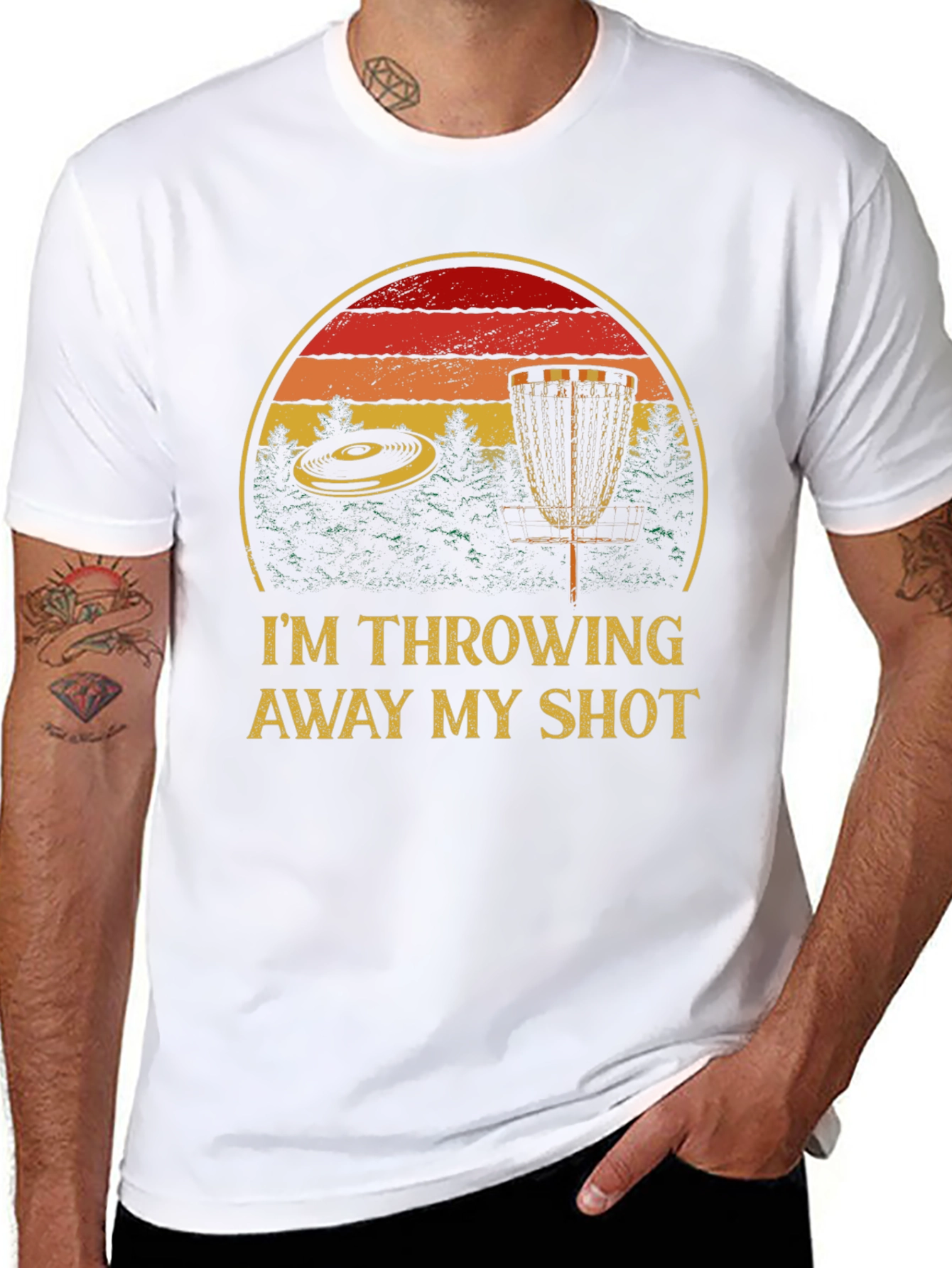 Im Throwing Away My Shot Disc Golf T-Shirt