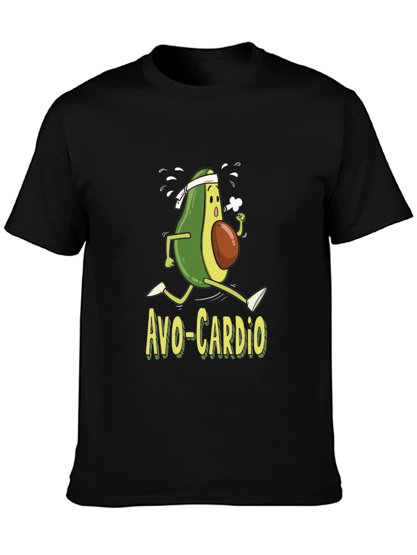 Avo-Cardio T-Shirt Funny Avocado Running Workout Tee