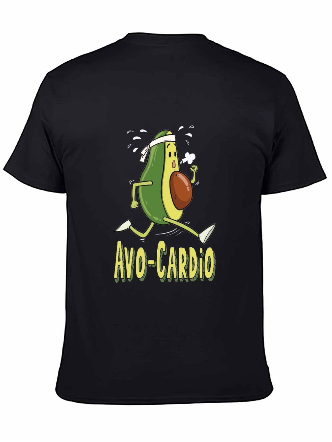 Avo-Cardio T-Shirt Funny Avocado Running Workout Tee