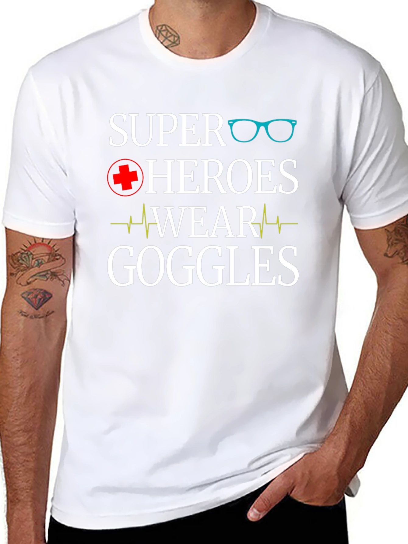 Super Heroes Wear Goggles T-Shirt