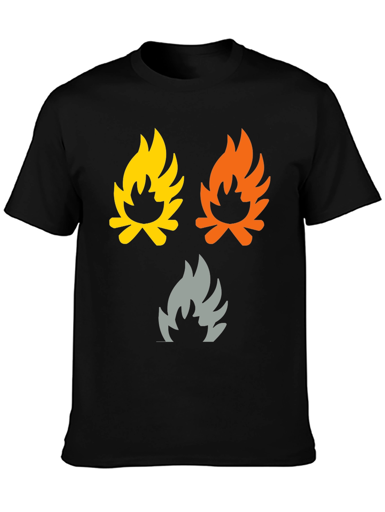 Campfire Flames Graphic Tee - Soft Cotton Shirt