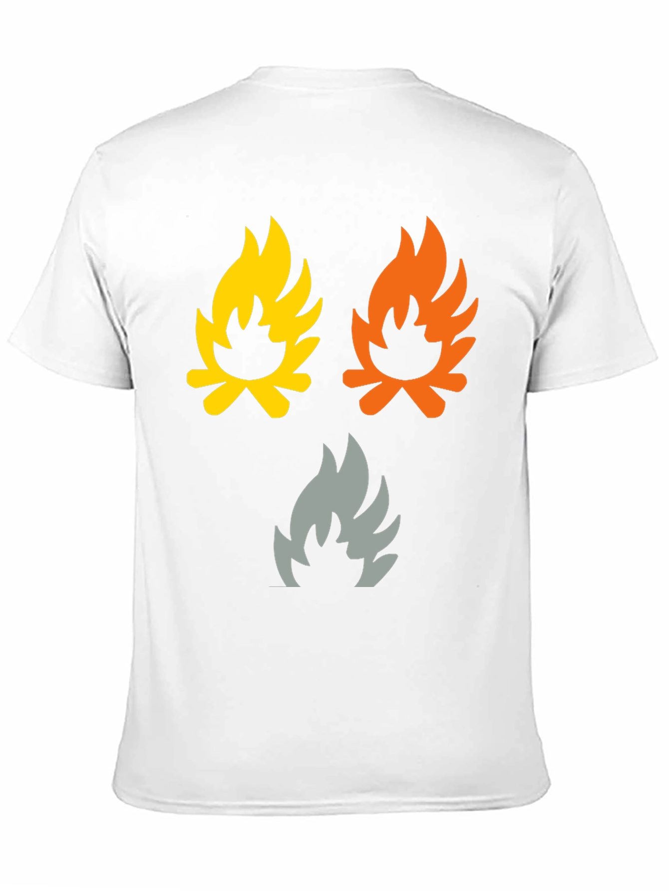 Campfire Flames Graphic Tee - Soft Cotton Shirt