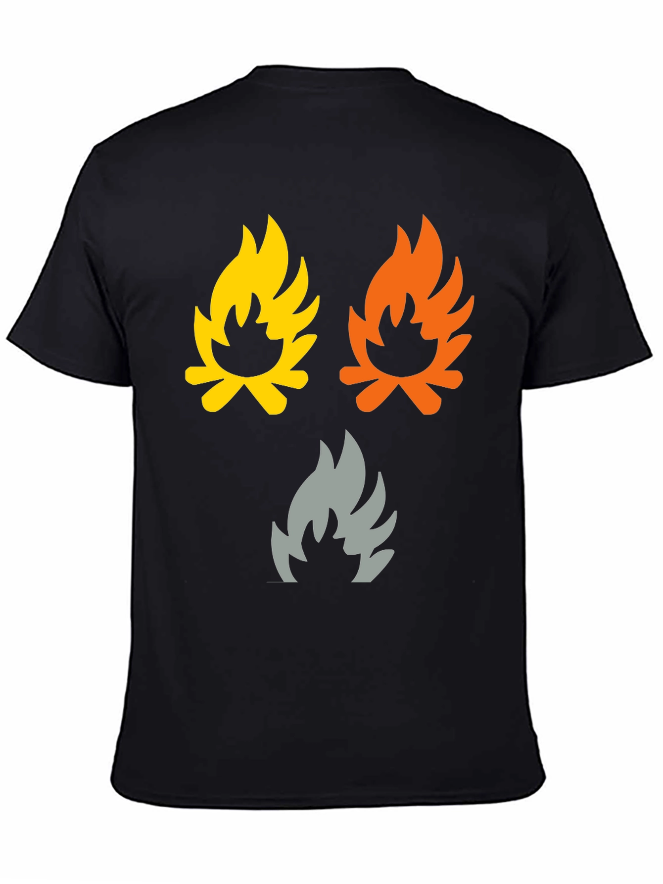 Campfire Flames Graphic Tee - Soft Cotton Shirt