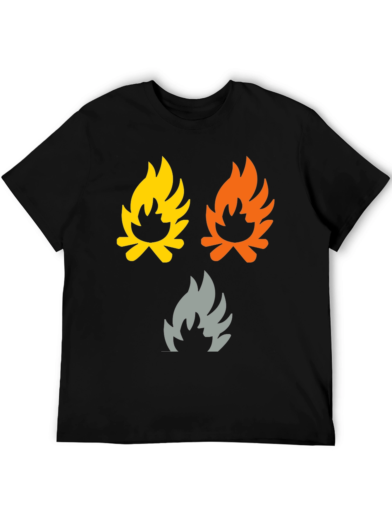 Campfire Flames Graphic Tee - Soft Cotton Shirt