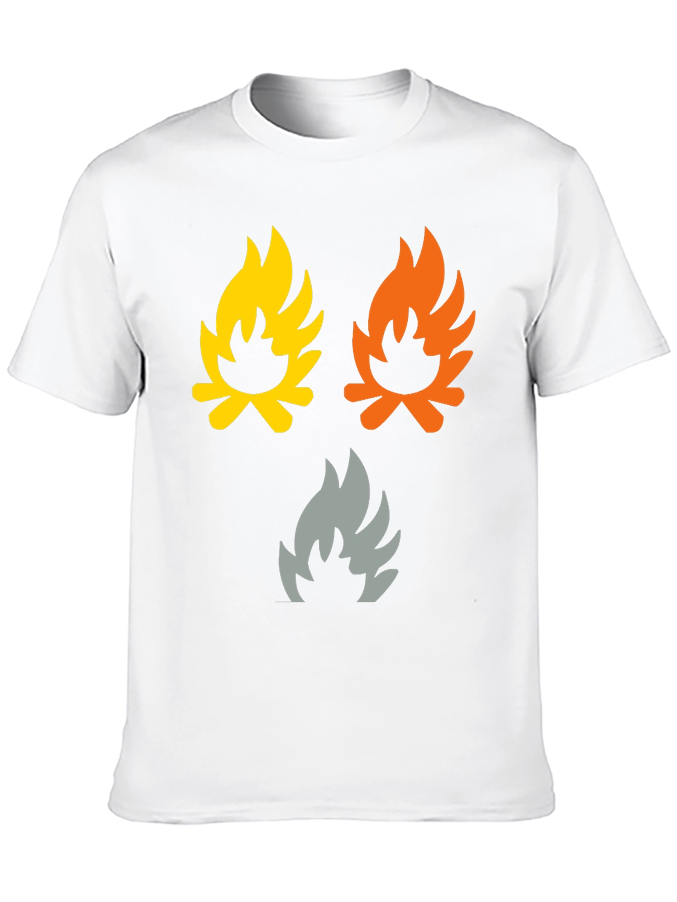 Campfire Flames Graphic Tee - Soft Cotton Shirt