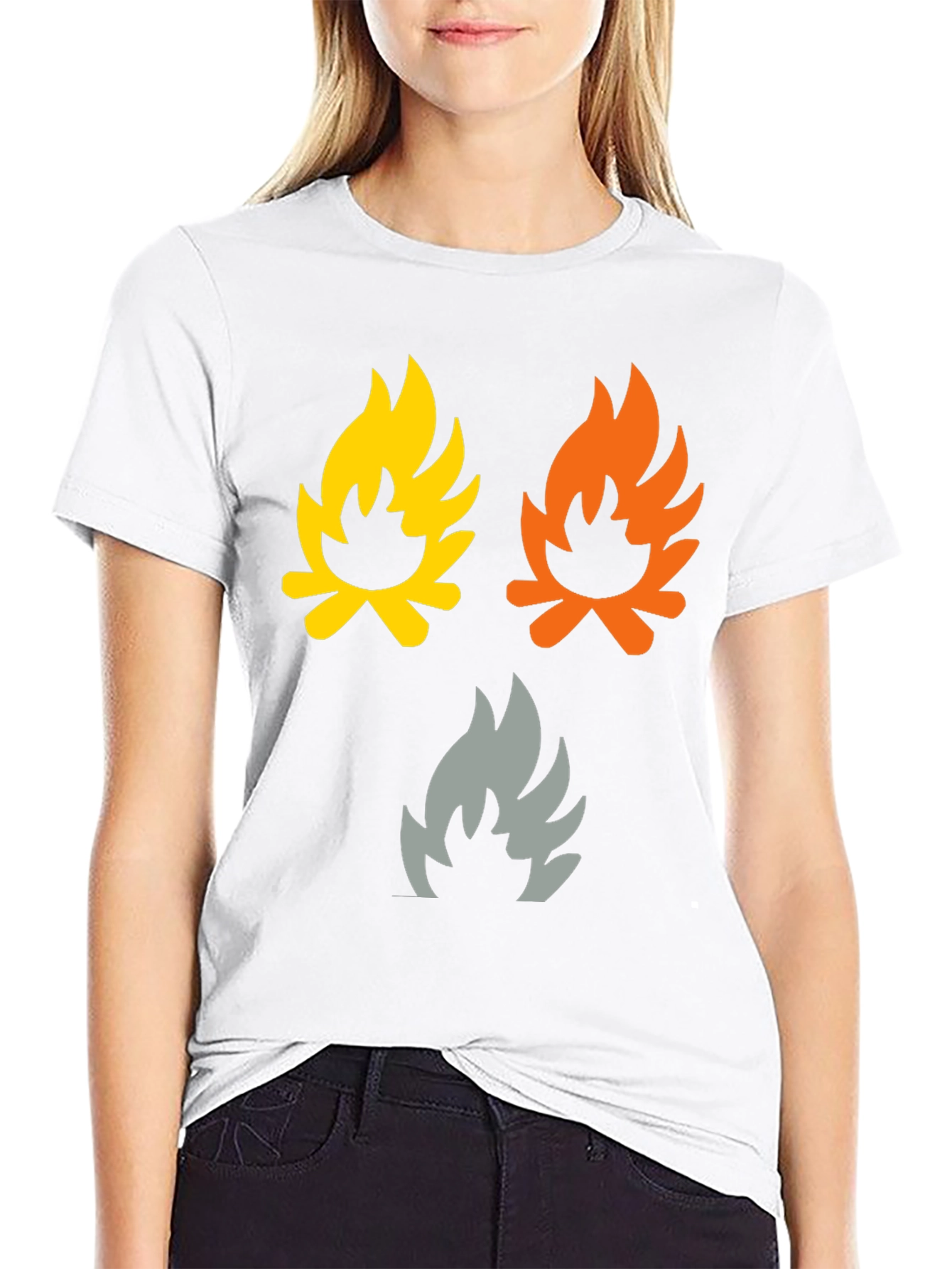 Campfire Flames Graphic Tee - Soft Cotton Shirt