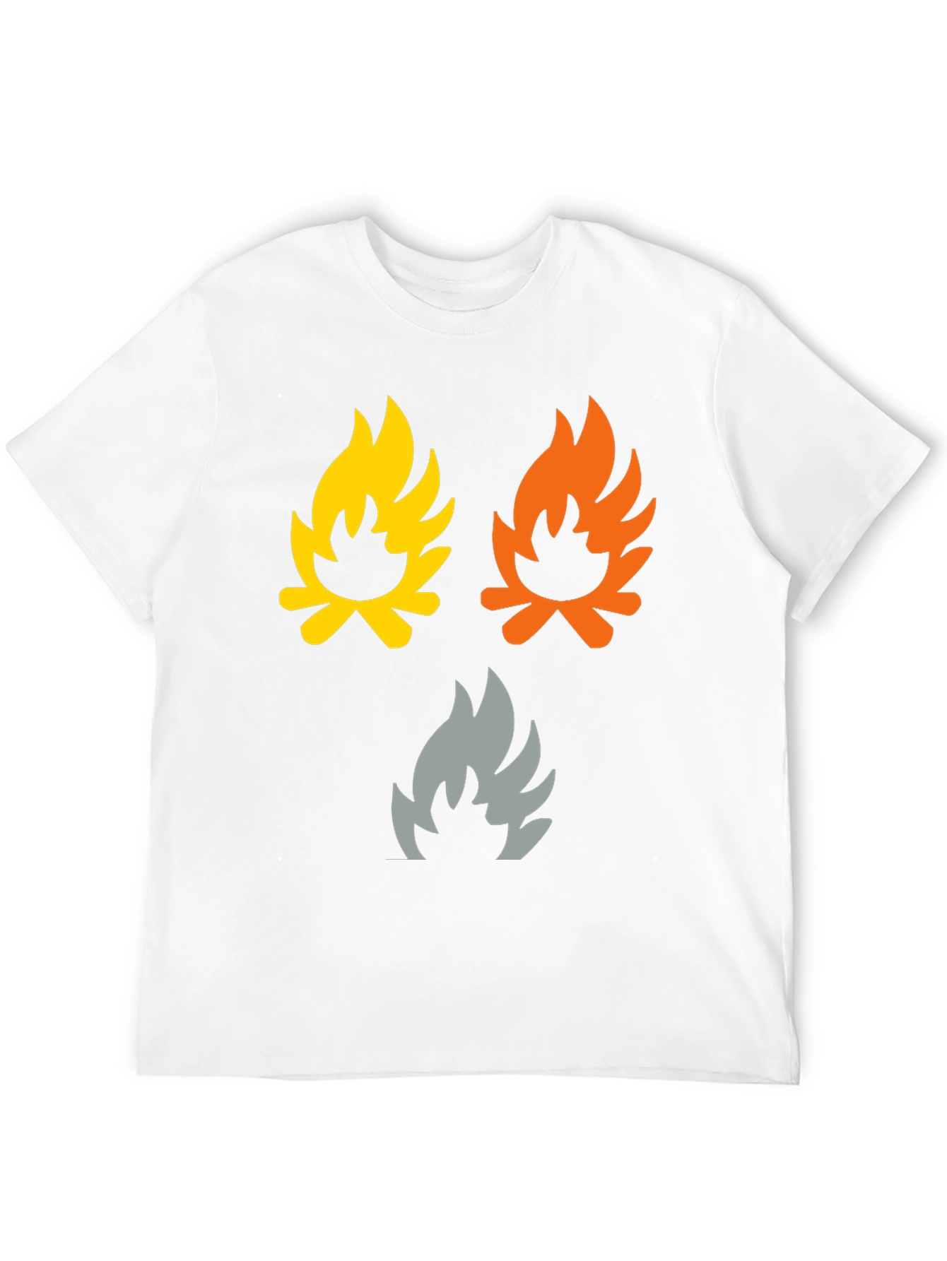 Campfire Flames Graphic Tee - Soft Cotton Shirt
