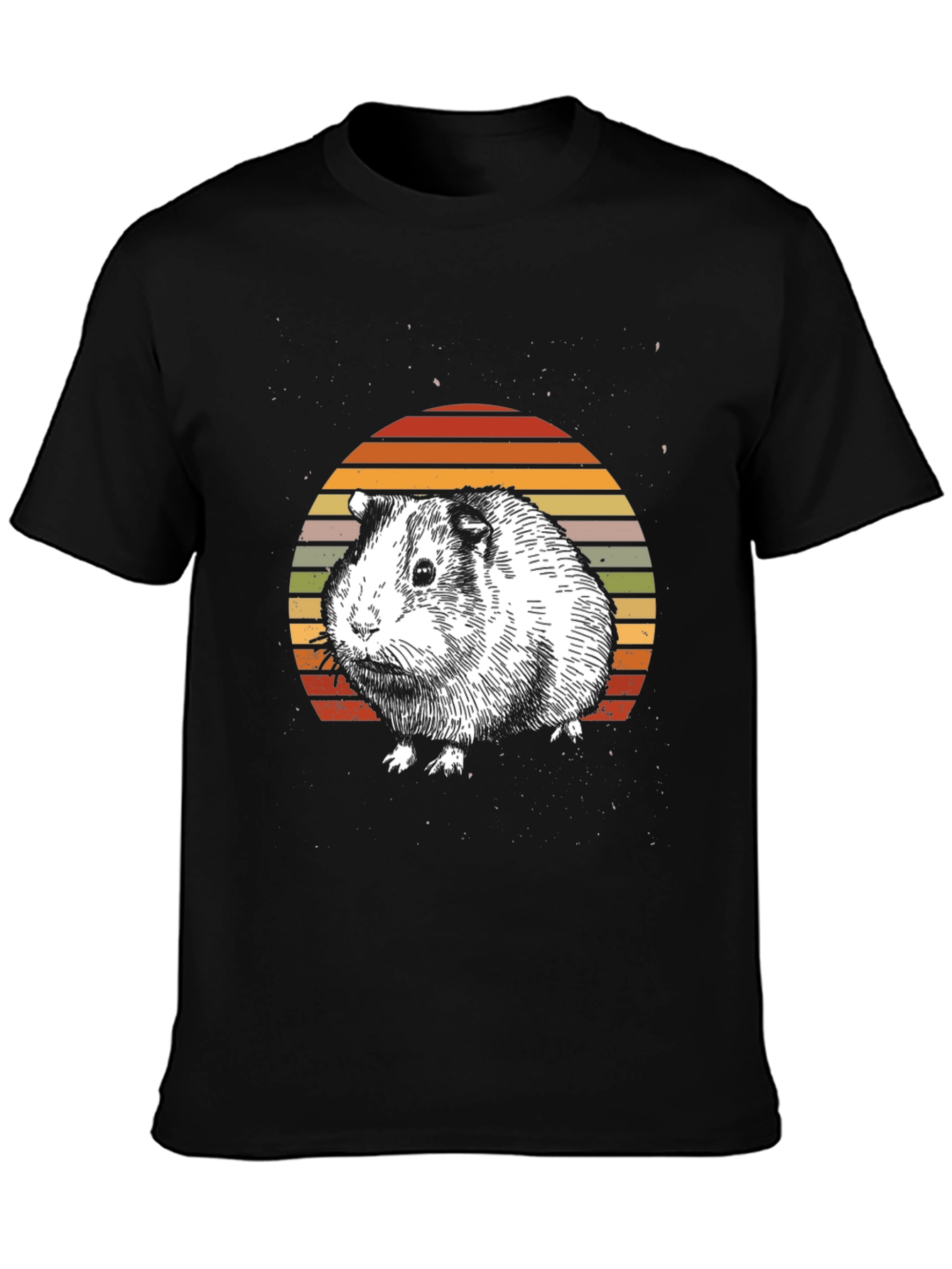 Guinea Pig Sunset Graphic T-Shirt