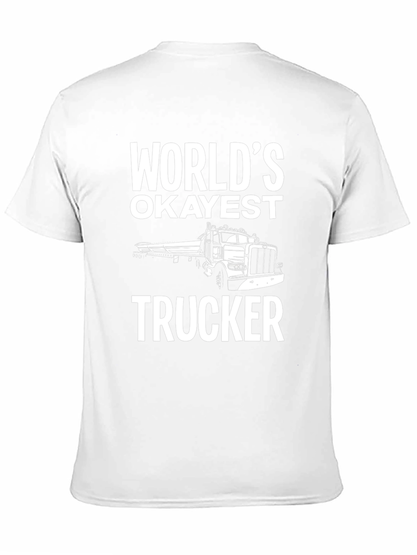 Worlds Okayest Trucker Black T-Shirt