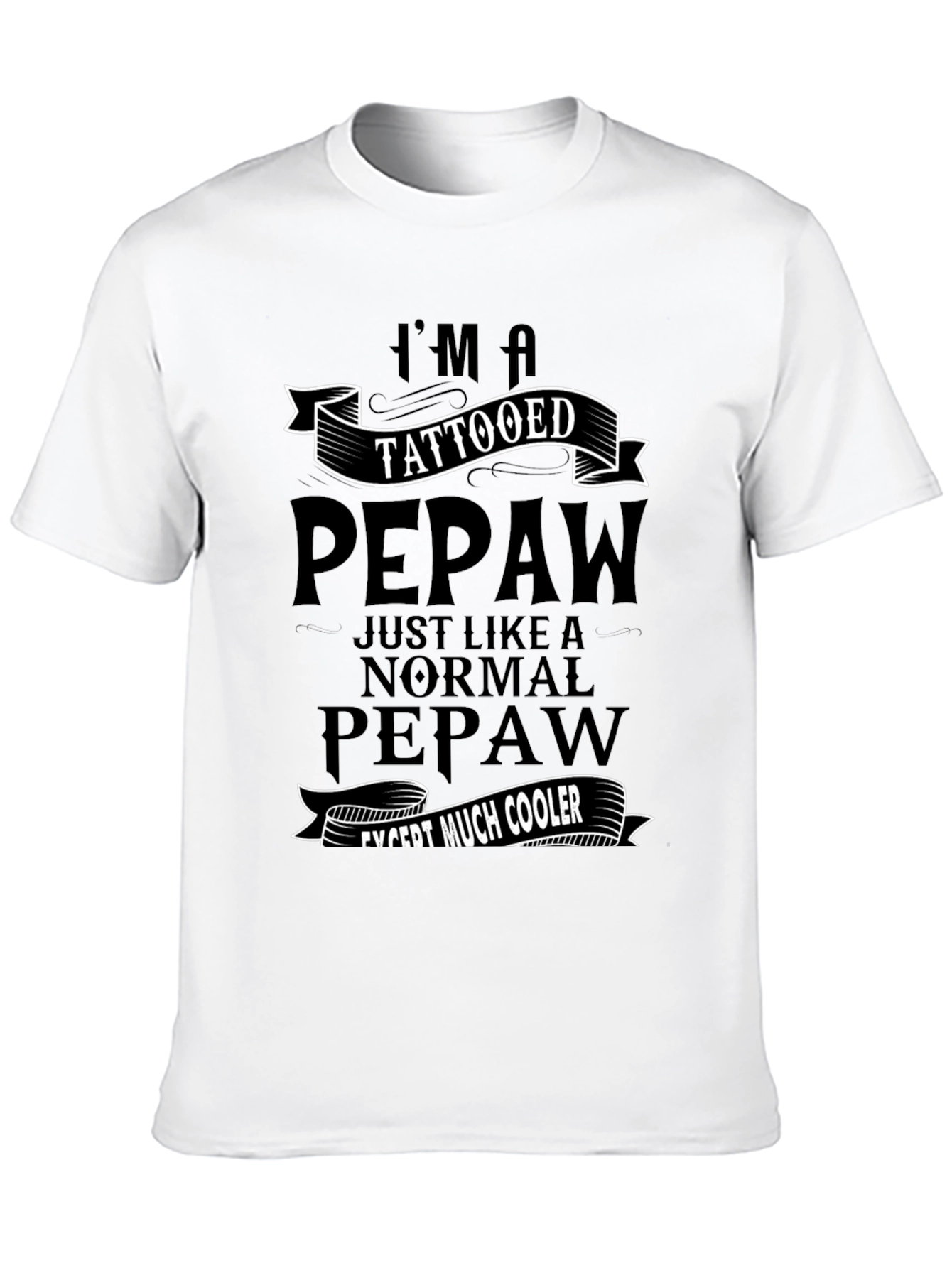 Tattooed Pepaw T-Shirt - Cool Grandpa Graphic Tee