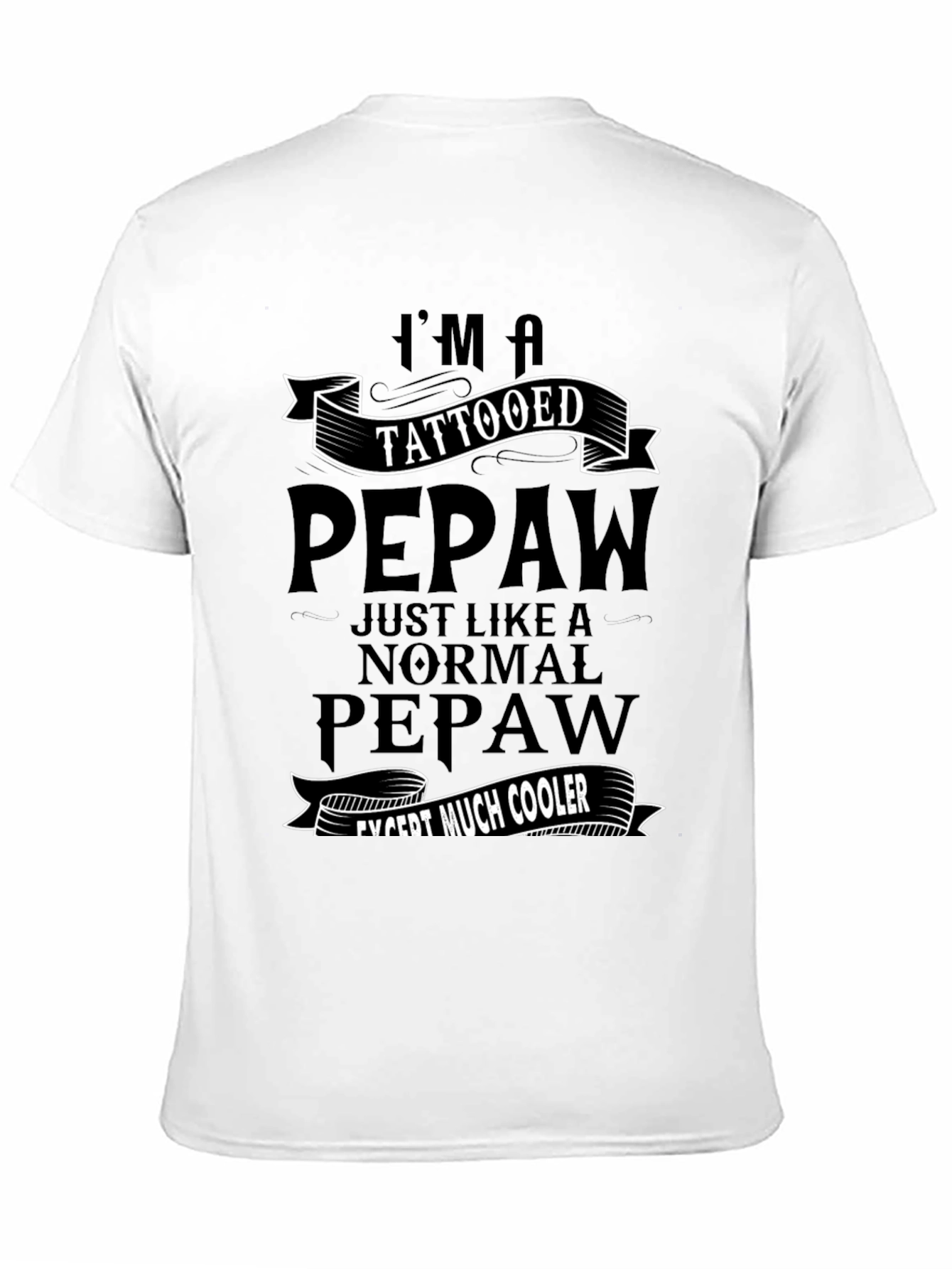 Tattooed Pepaw T-Shirt - Cool Grandpa Graphic Tee