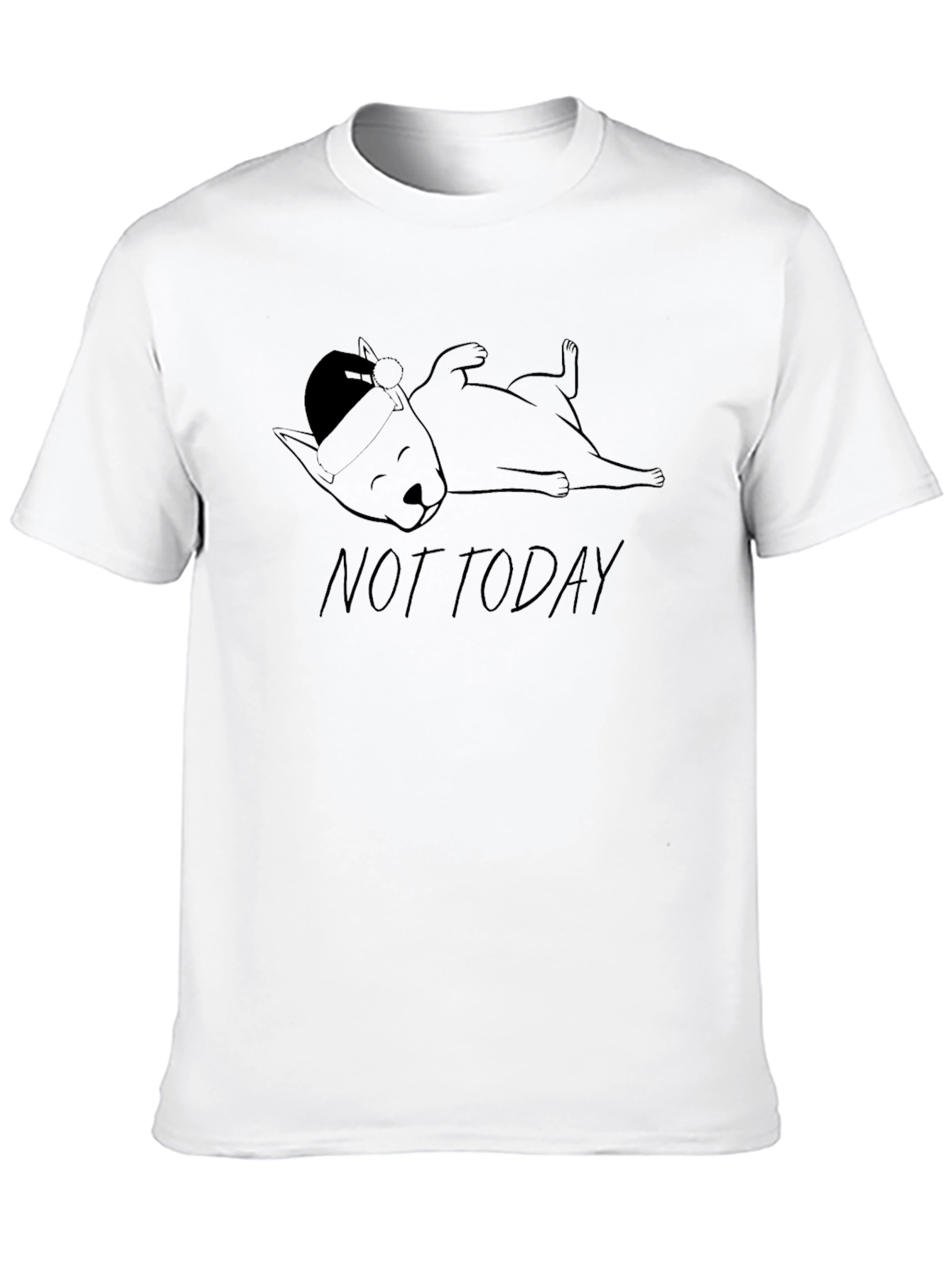 Not Today Sloth Tee - Relaxed Fit Black T-Shirt