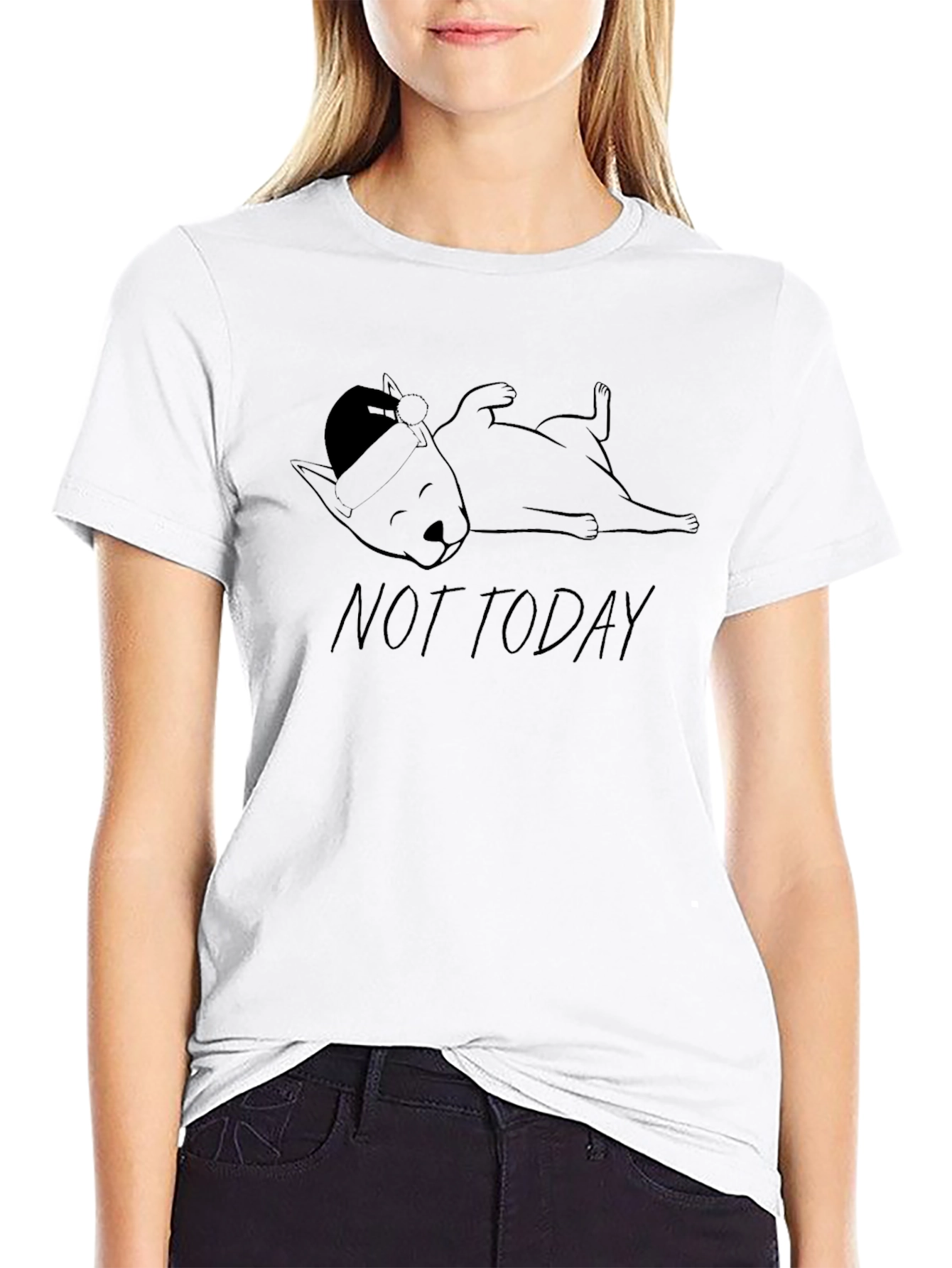 Not Today Sloth Tee - Relaxed Fit Black T-Shirt
