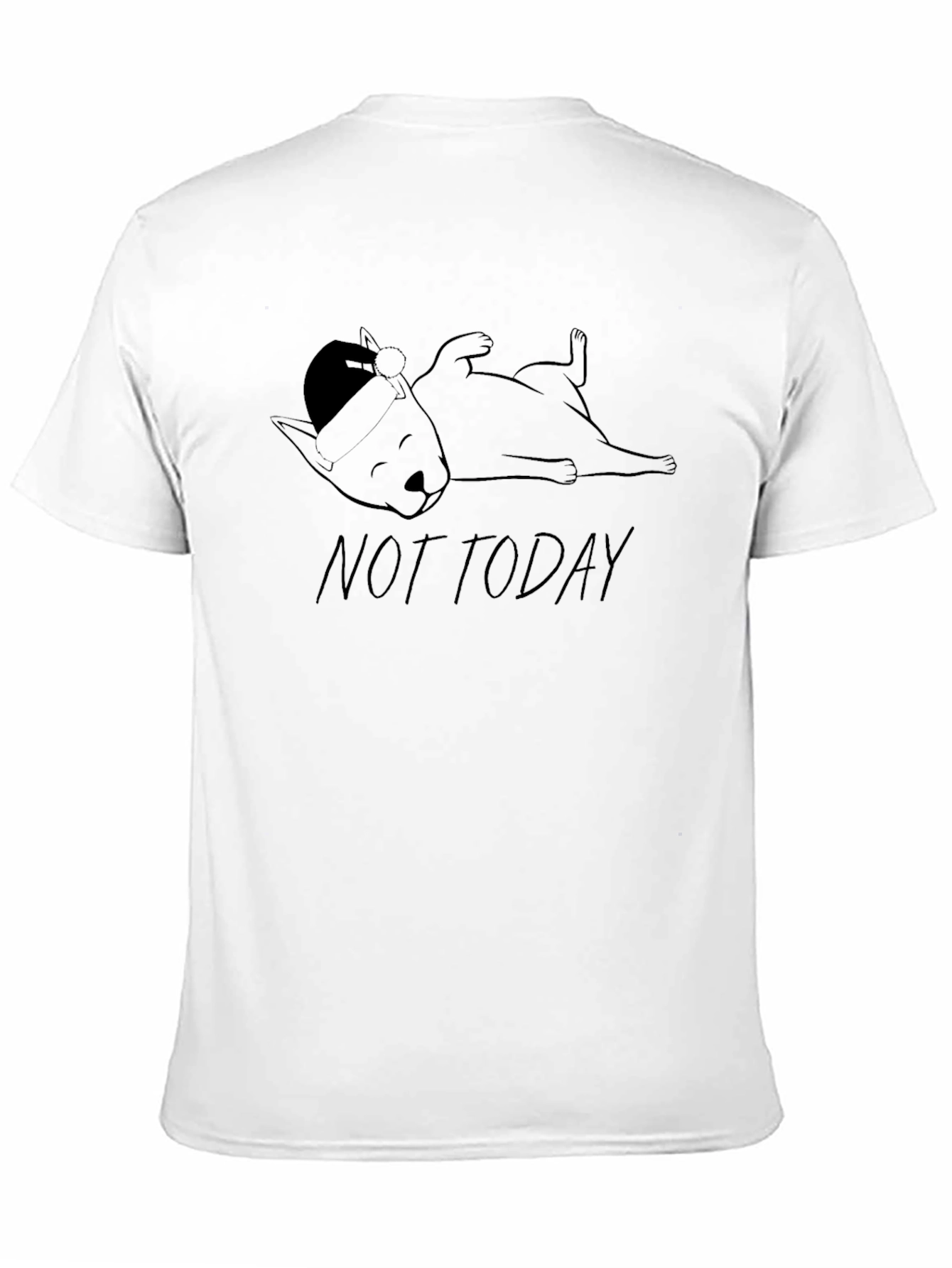 Not Today Sloth Tee - Relaxed Fit Black T-Shirt