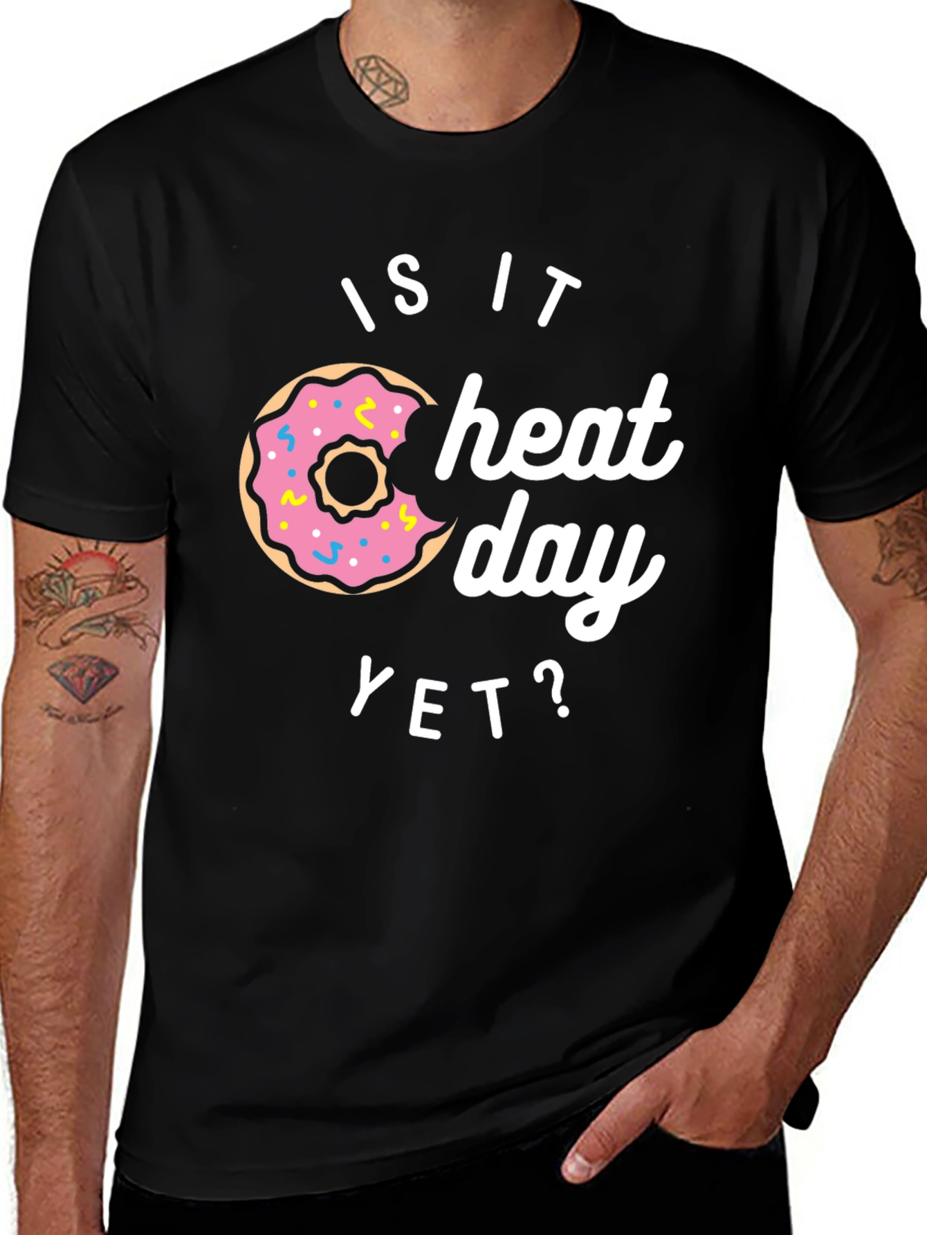 Is It Cheat Day Yet? Donut Graphic Tee