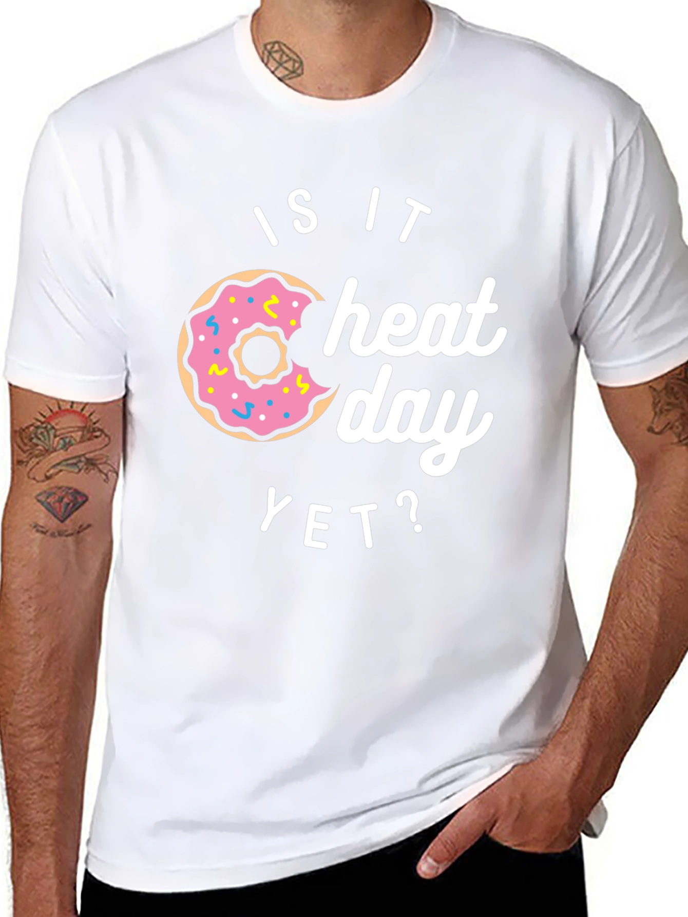 Is It Cheat Day Yet? Donut Graphic Tee