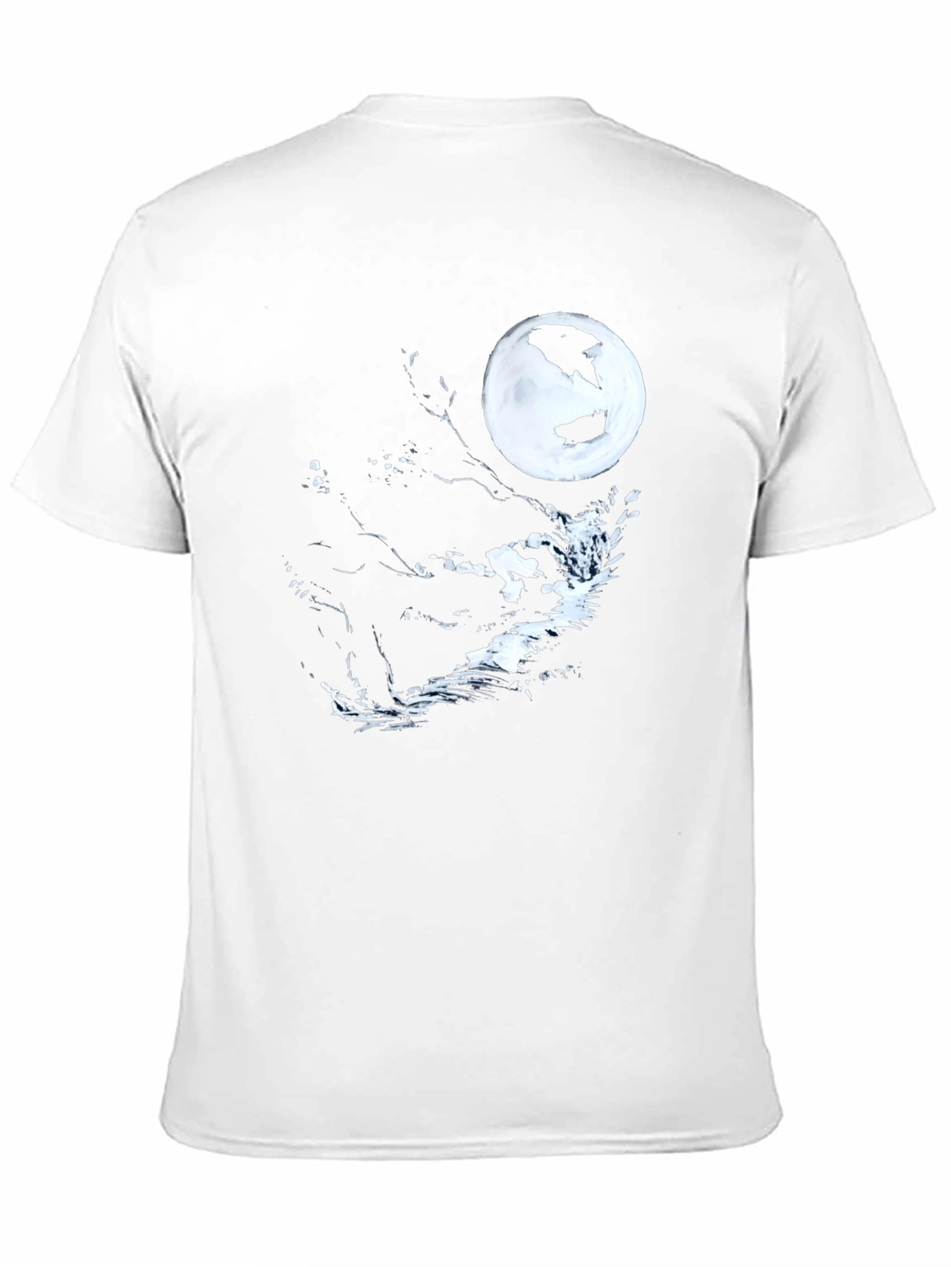Black Moonlit Graphic Tee - Stylish Mens Shirt