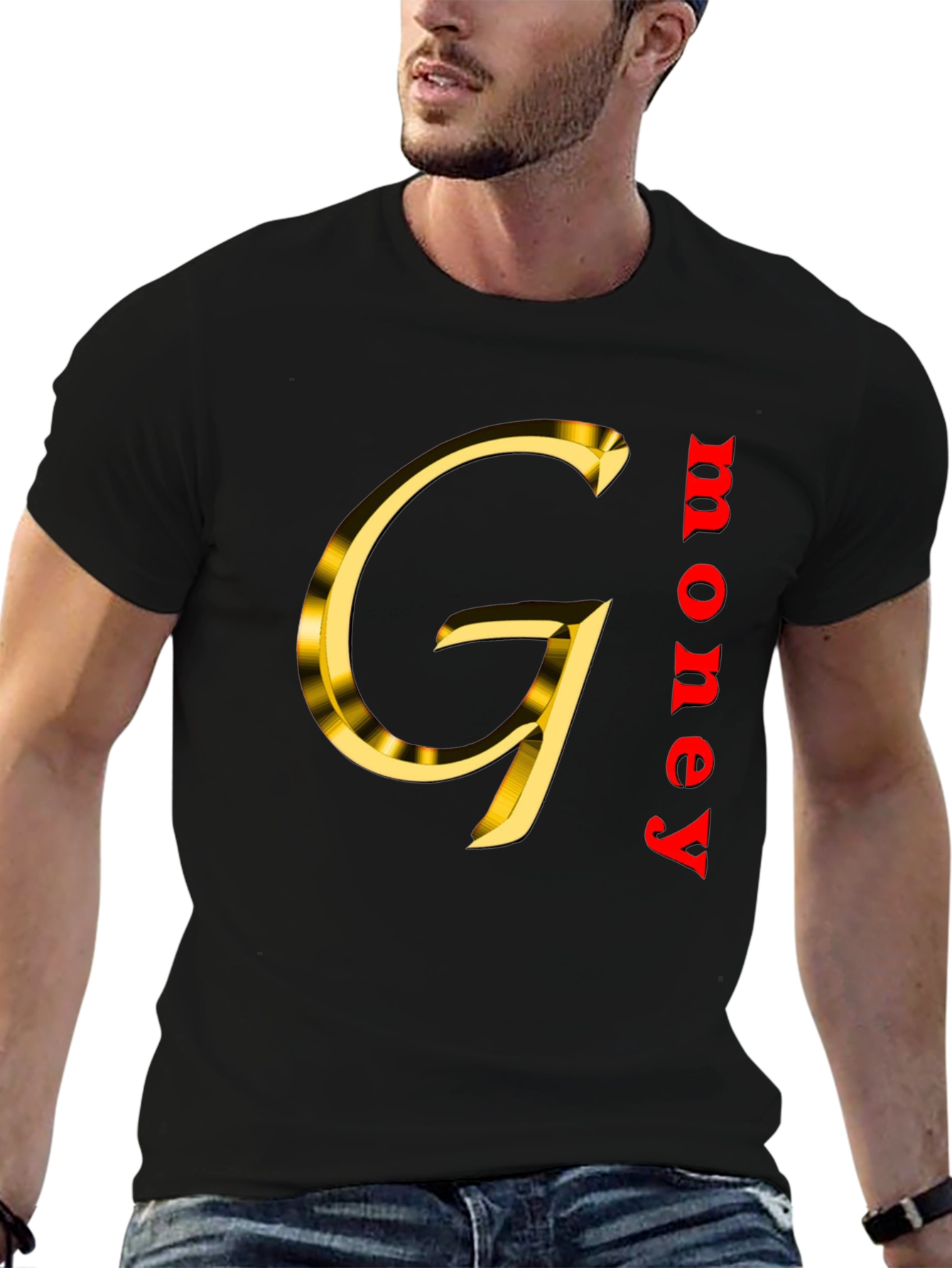 Gold G Money Black T-Shirt