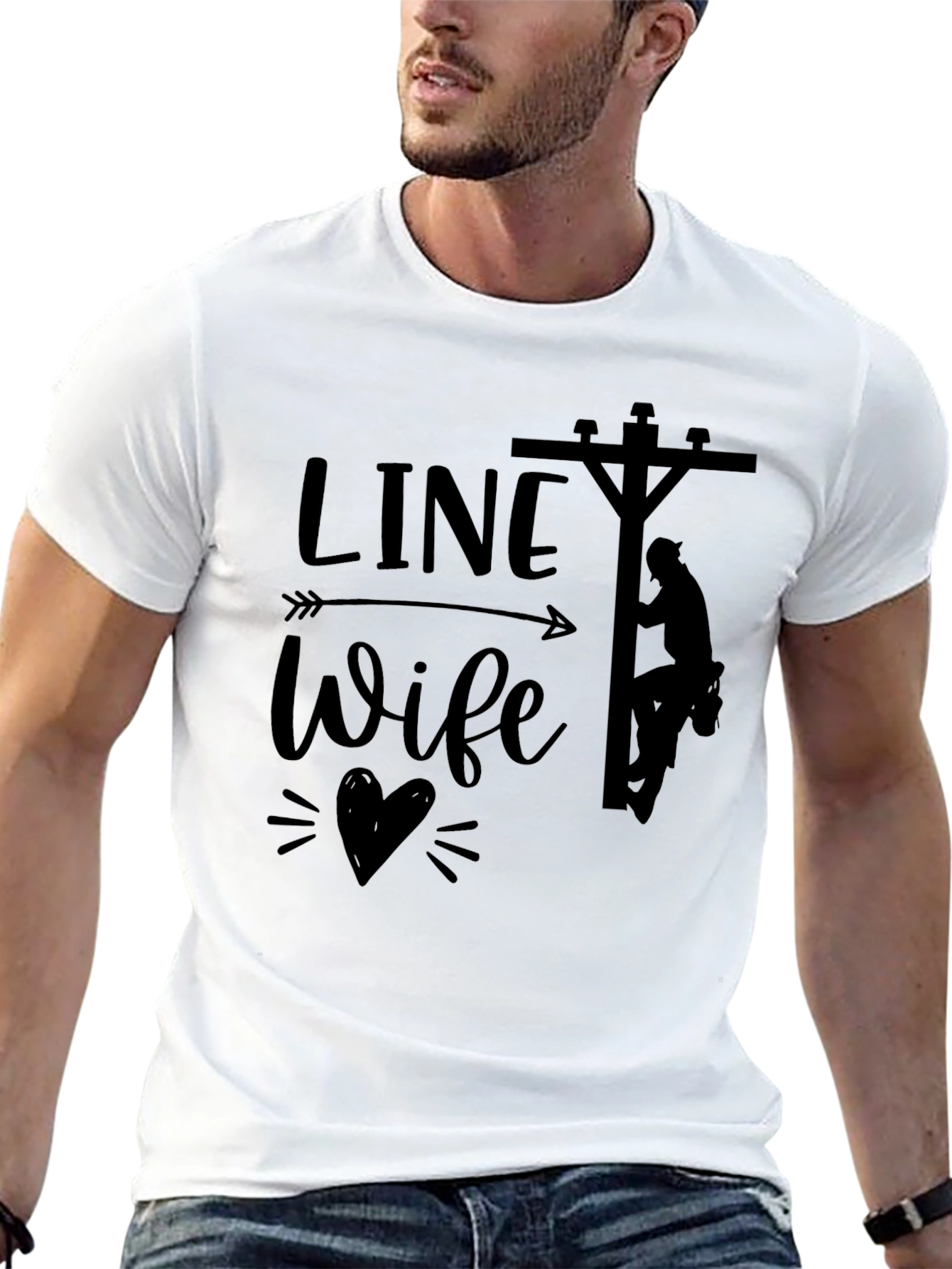 Line Wife Tee - Show Your Support