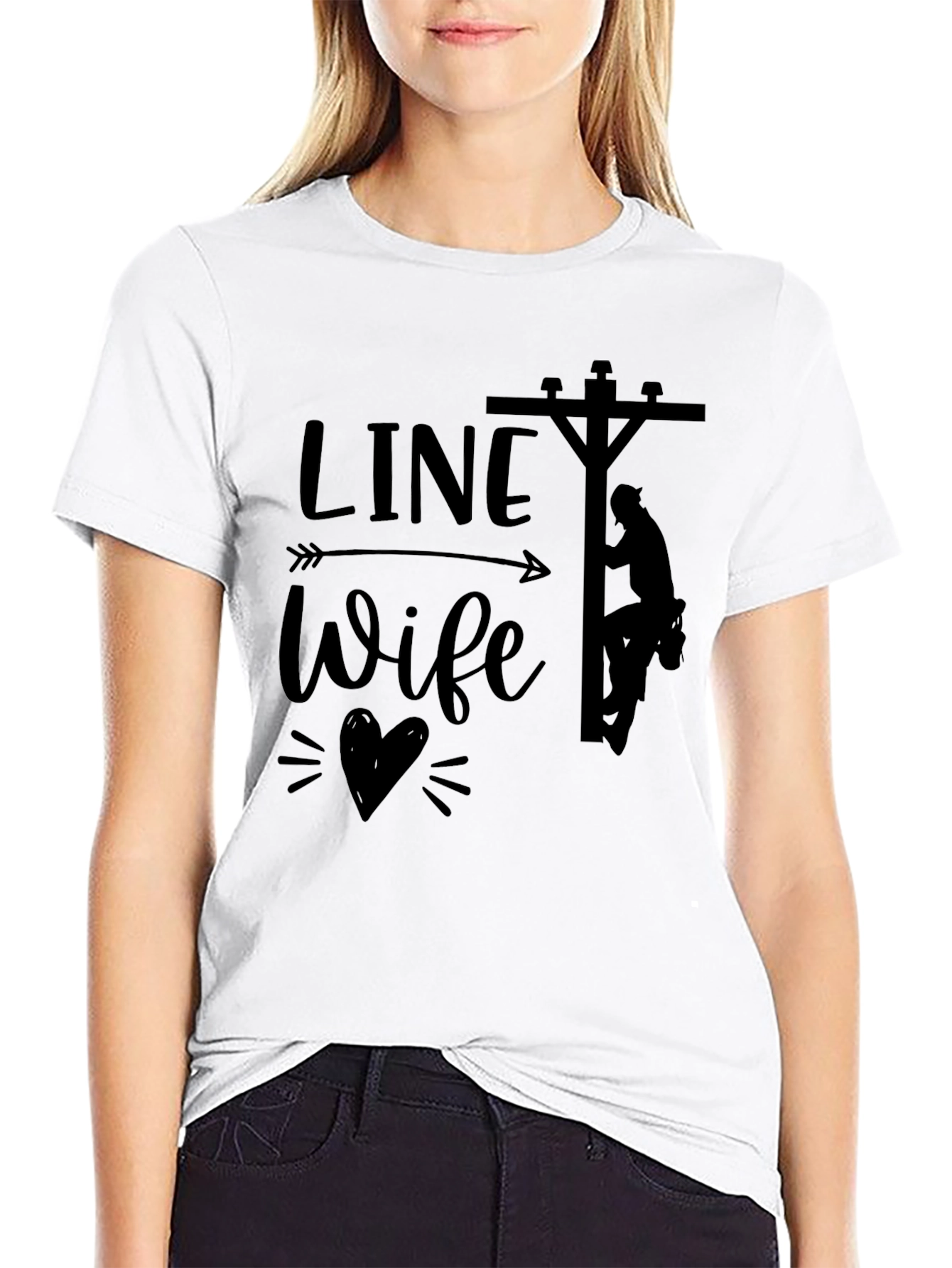 Line Wife Tee - Show Your Support
