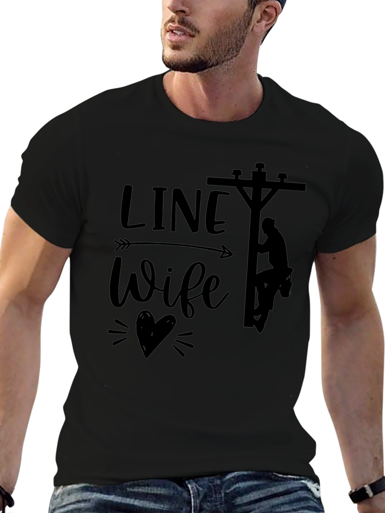 Line Wife Tee - Show Your Support