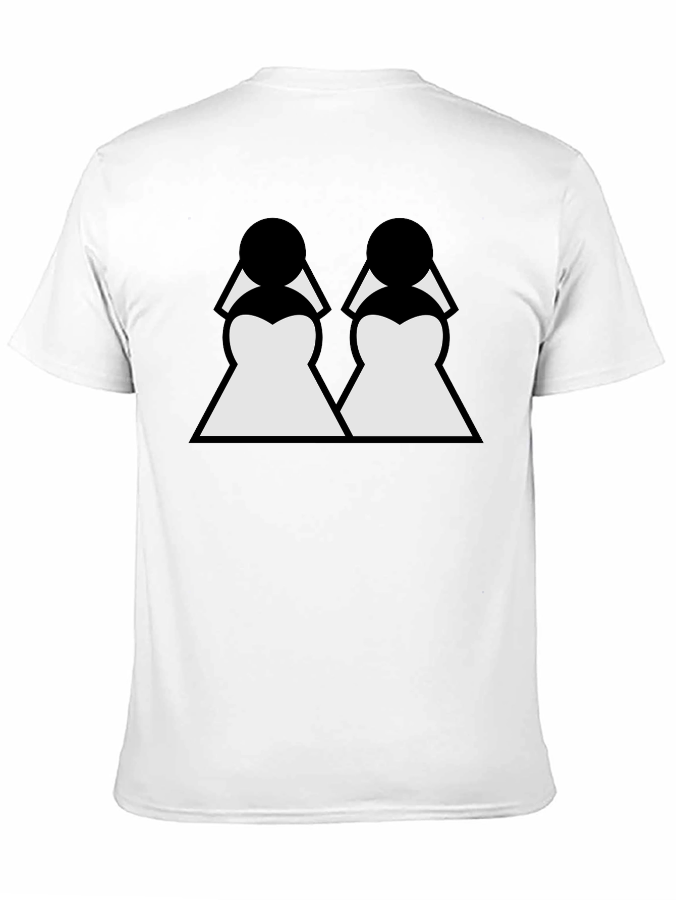 Twin Brides Graphic Tee - Black Cotton T-Shirt