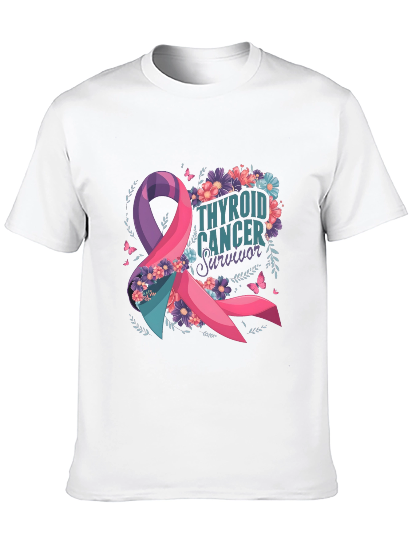 Thyroid Cancer Survivor Ribbon T-Shirt