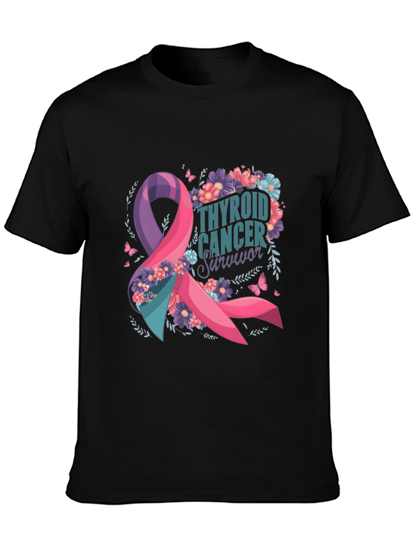 Thyroid Cancer Survivor Ribbon T-Shirt