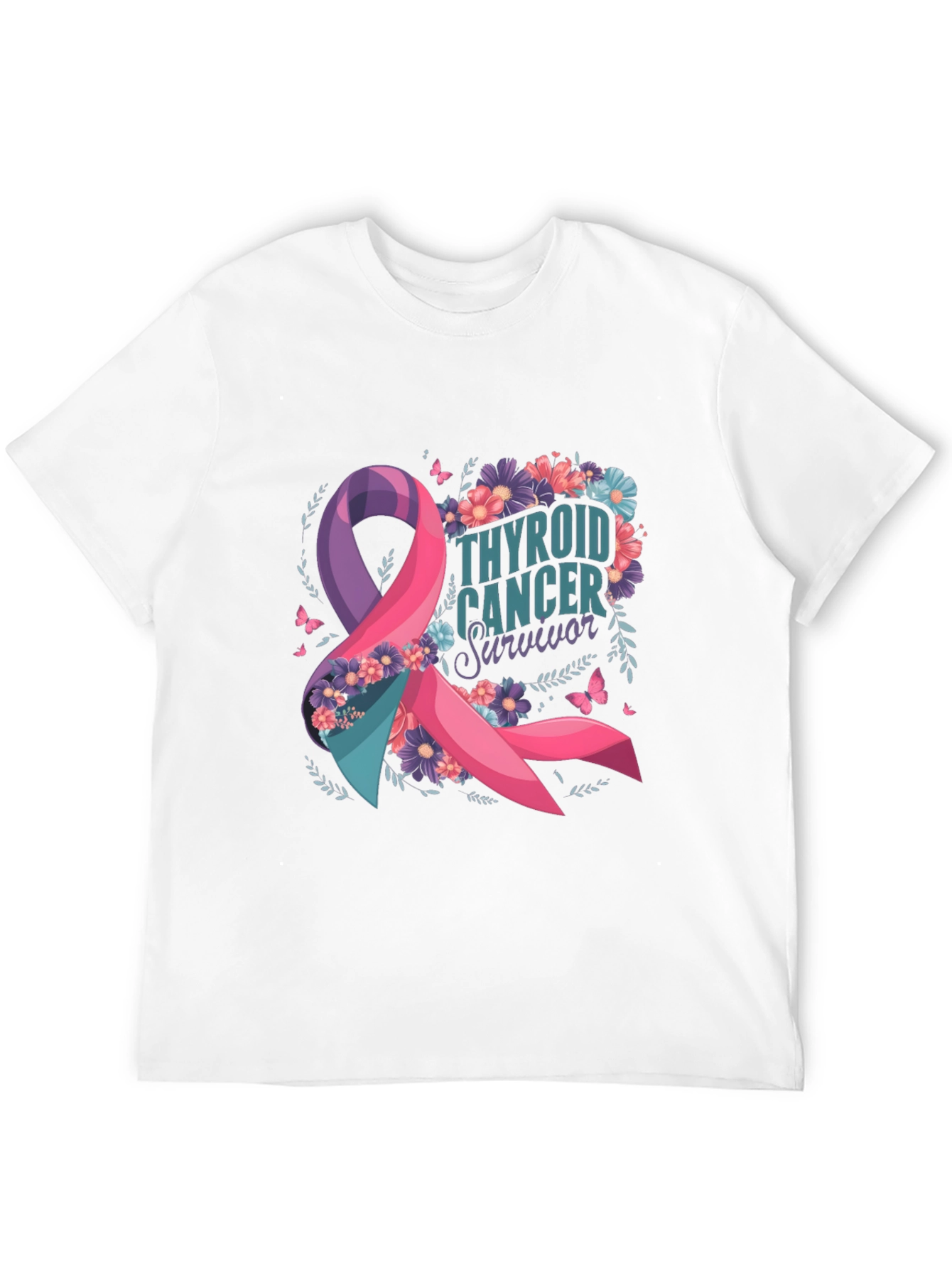 Thyroid Cancer Survivor Ribbon T-Shirt