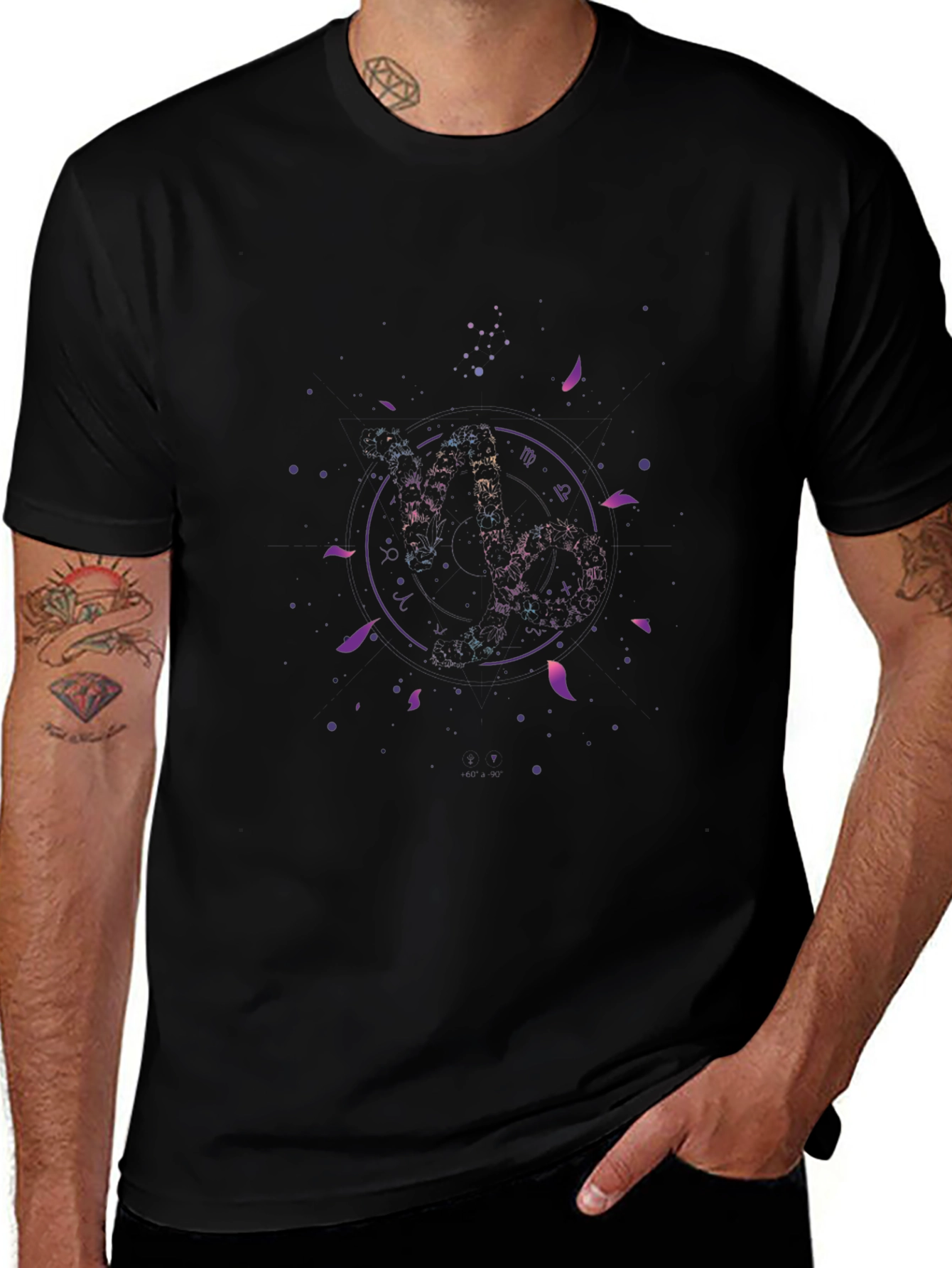 Zodiac Sign Graphic Print Tee