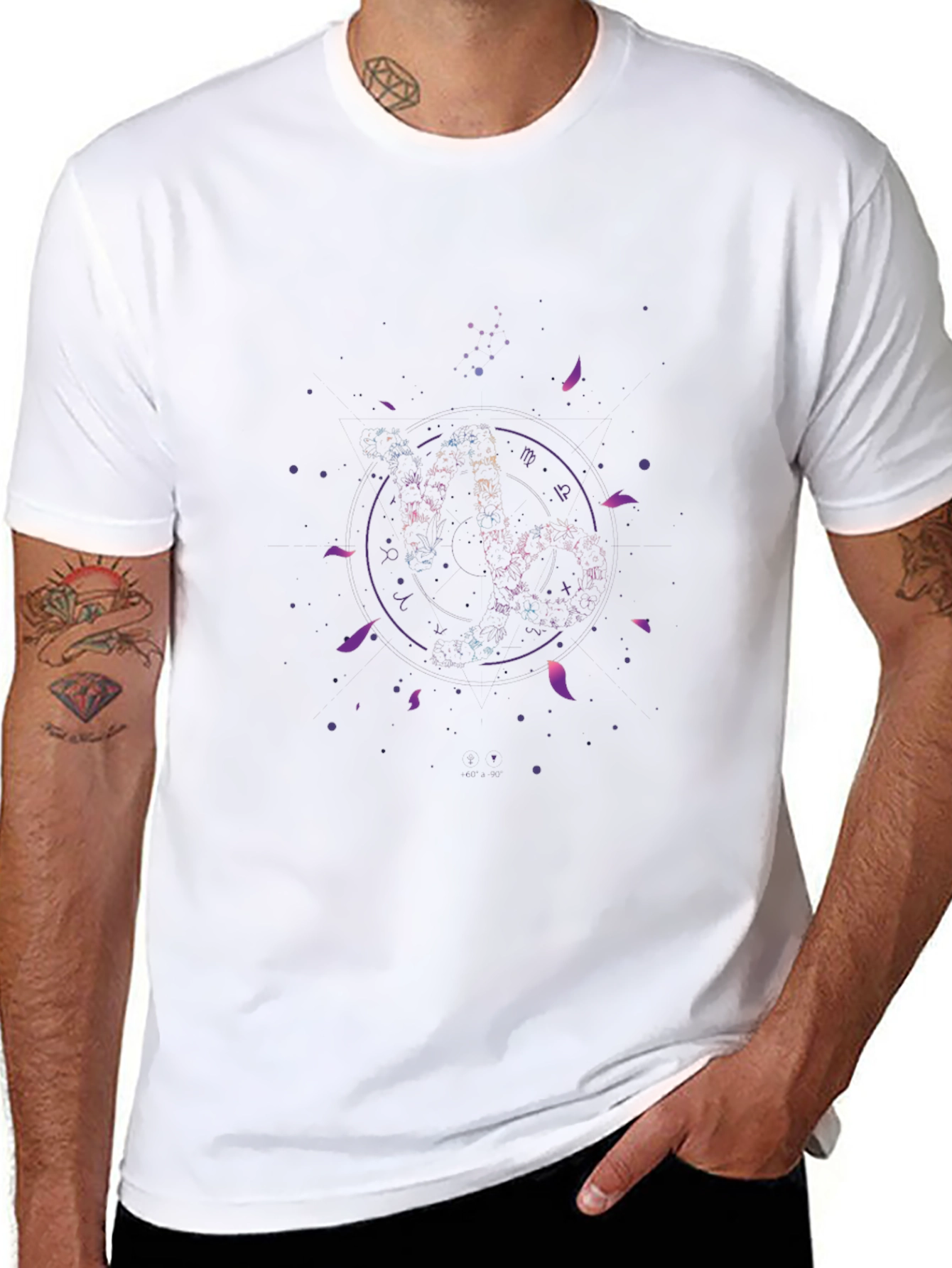 Zodiac Sign Graphic Print Tee