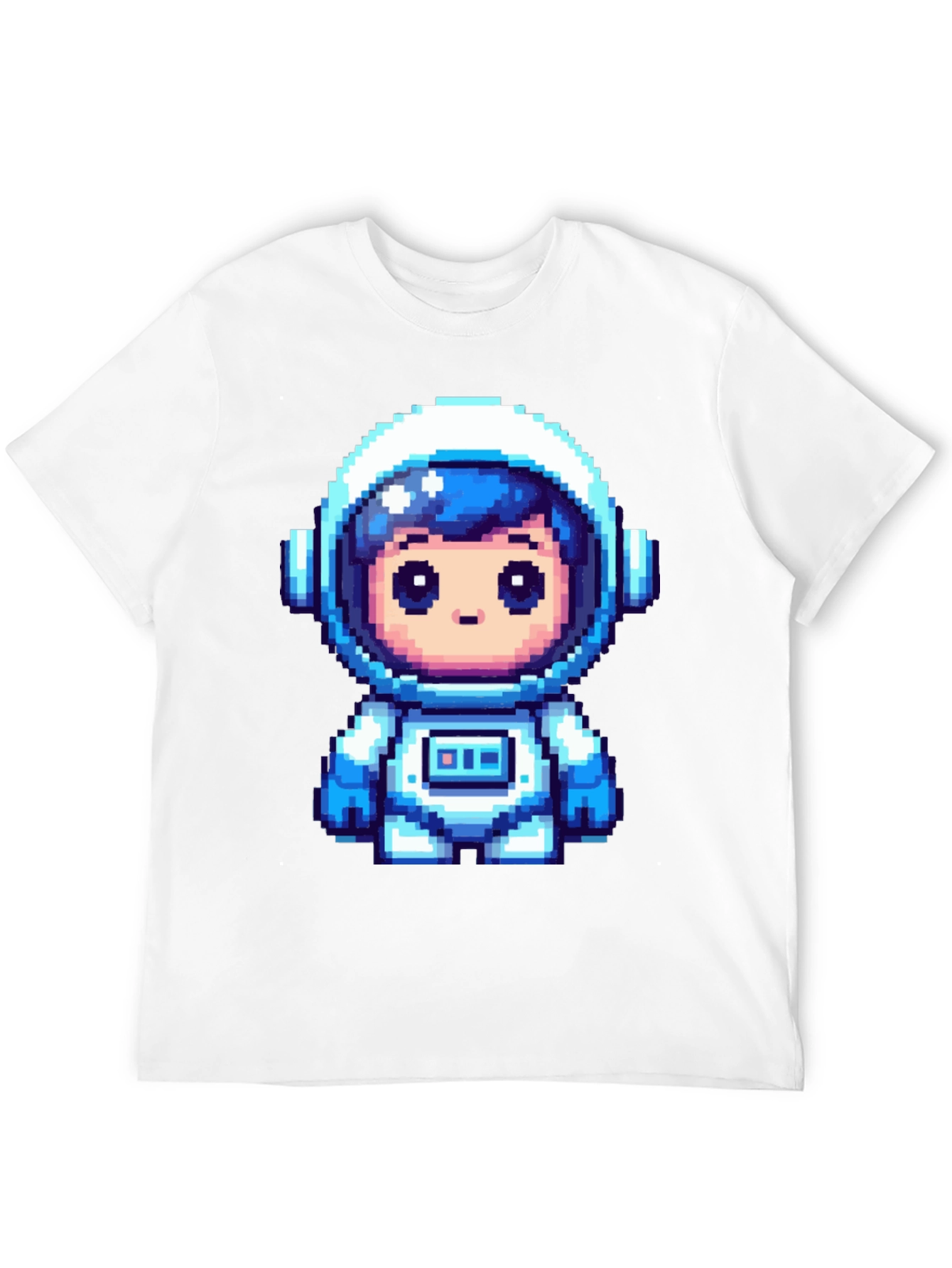 Pixel Astronaut Graphic Tee - Black