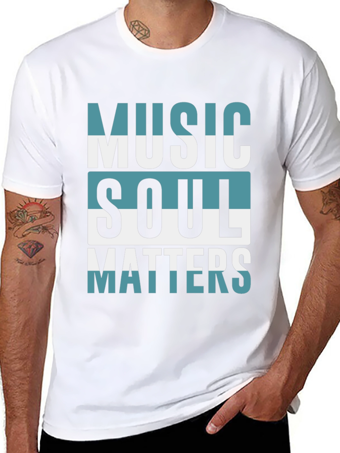 Music Soul Matters Graphic Tee - Stylish Comfort