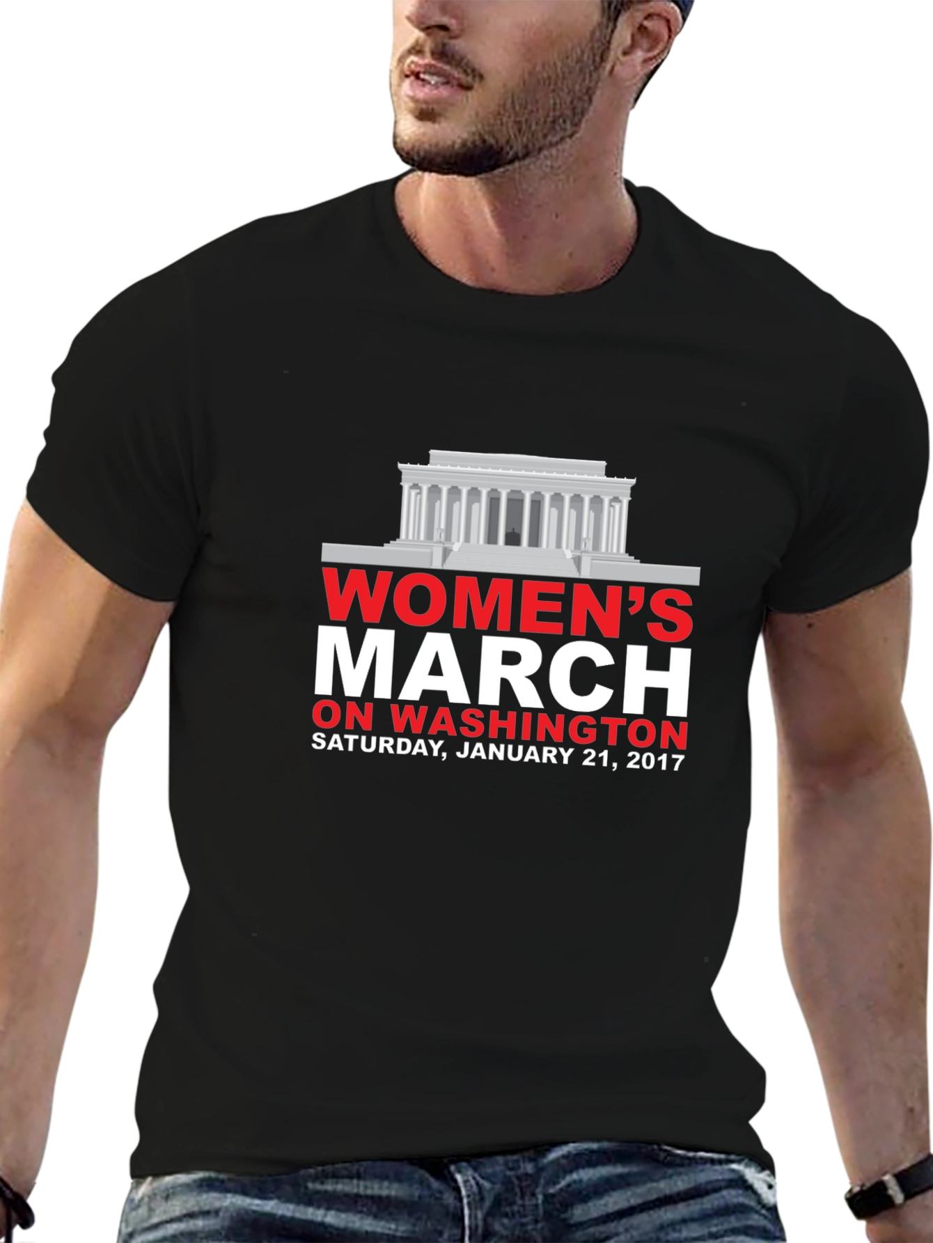 Womens March on Washington Black T-Shirt