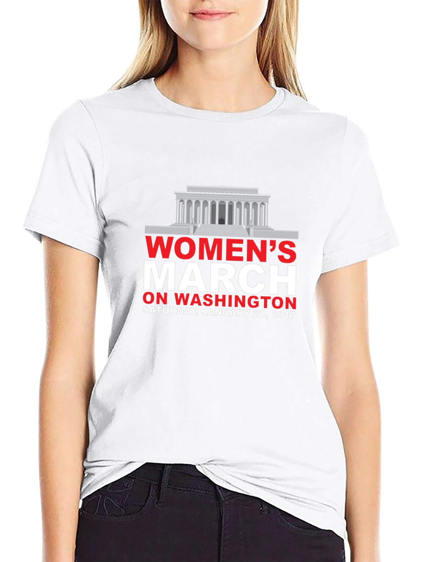 Womens March on Washington Black T-Shirt
