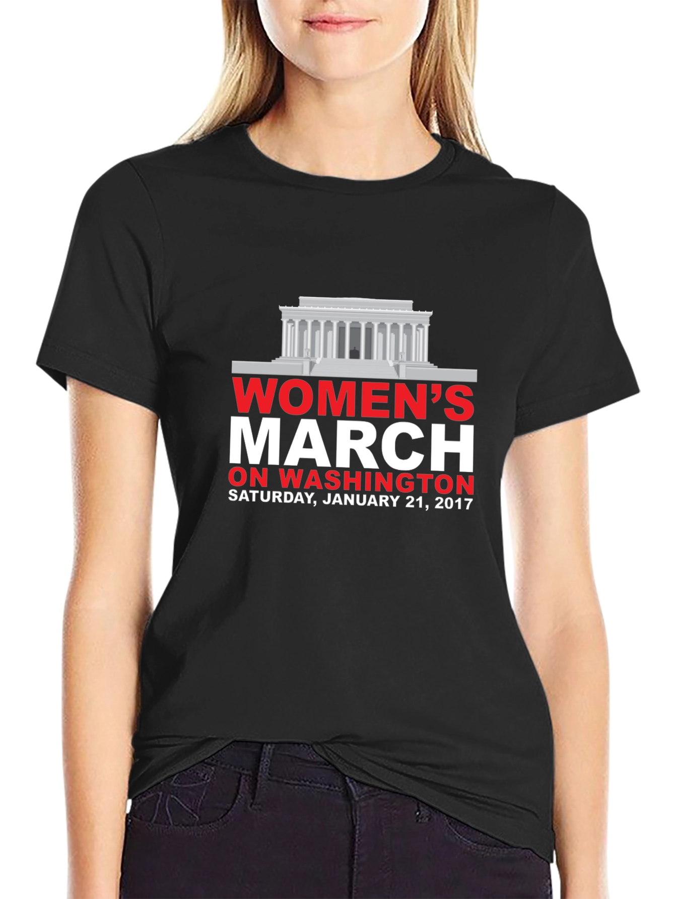Womens March on Washington Black T-Shirt