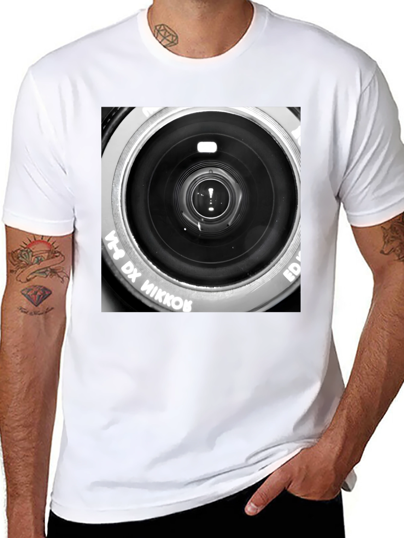Camera Lens Graphic T-Shirt - Photographer Apparel