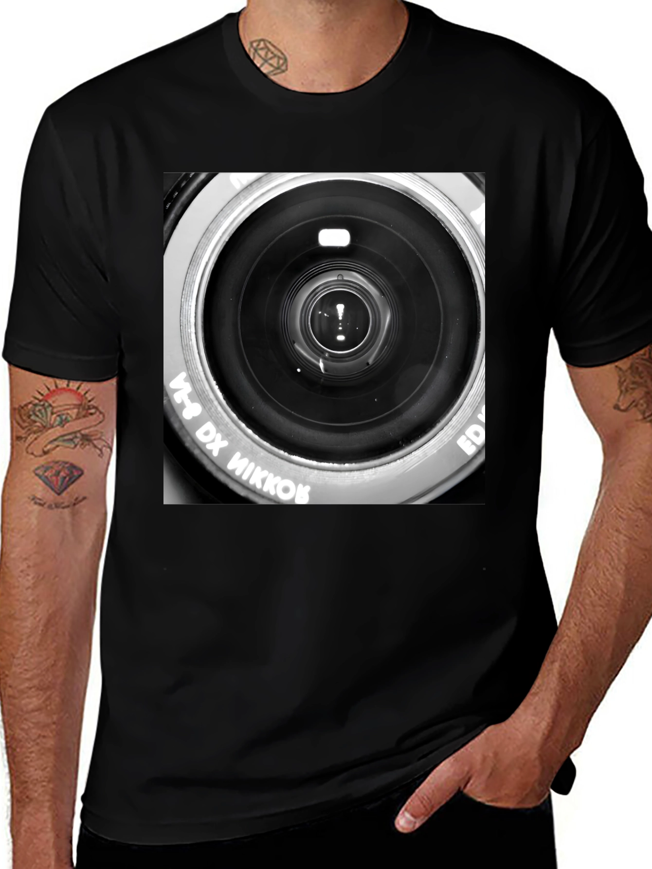 Camera Lens Graphic T-Shirt - Photographer Apparel