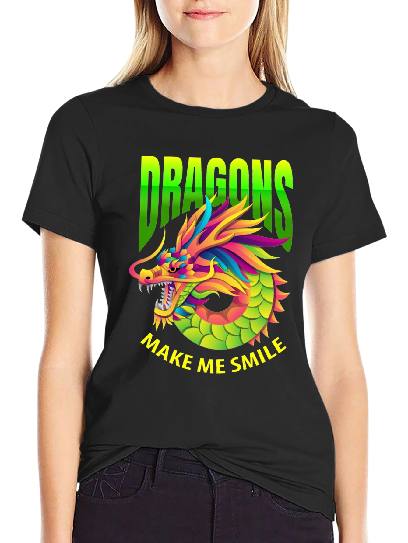 Dragons Make Me Smile Graphic Tee